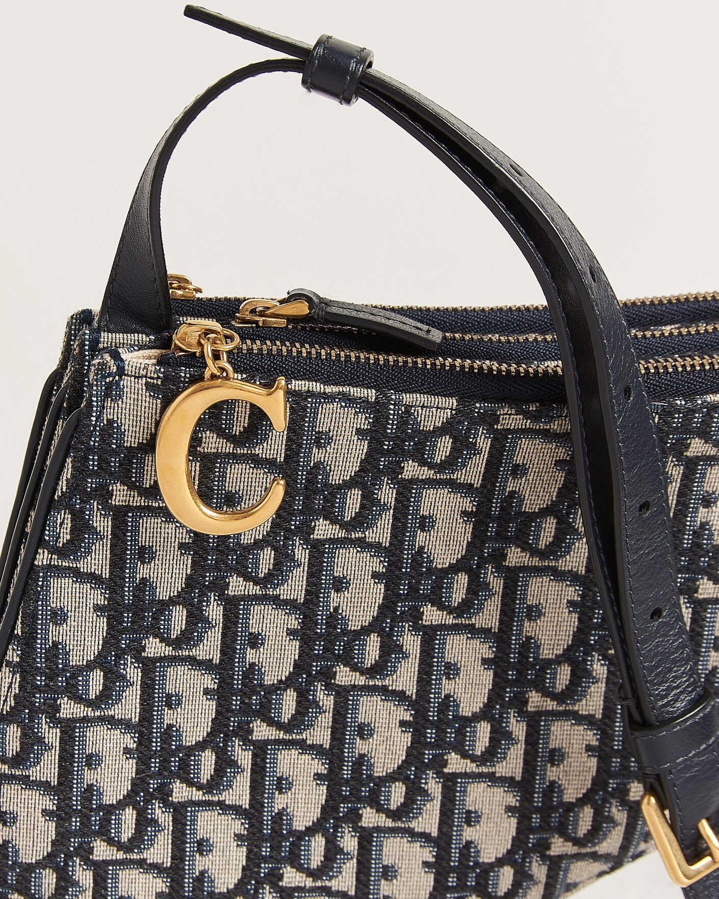 Herre | Pre-Owned & Vintage Bags | Dior Pre-Owned | Saddle Oblique Rodeo Trio Pouch Blue