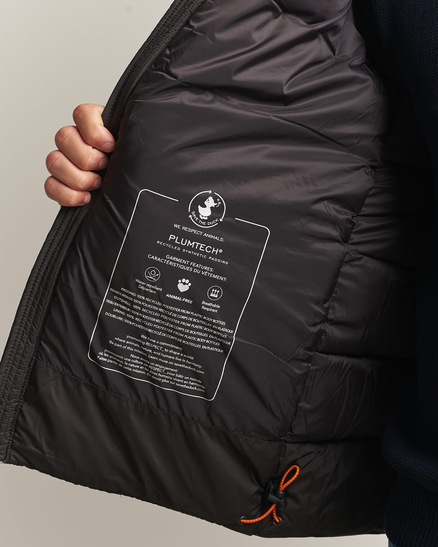 Herre | Jakker | Save The Duck | Boris Matt Padded Puffer Brown Black