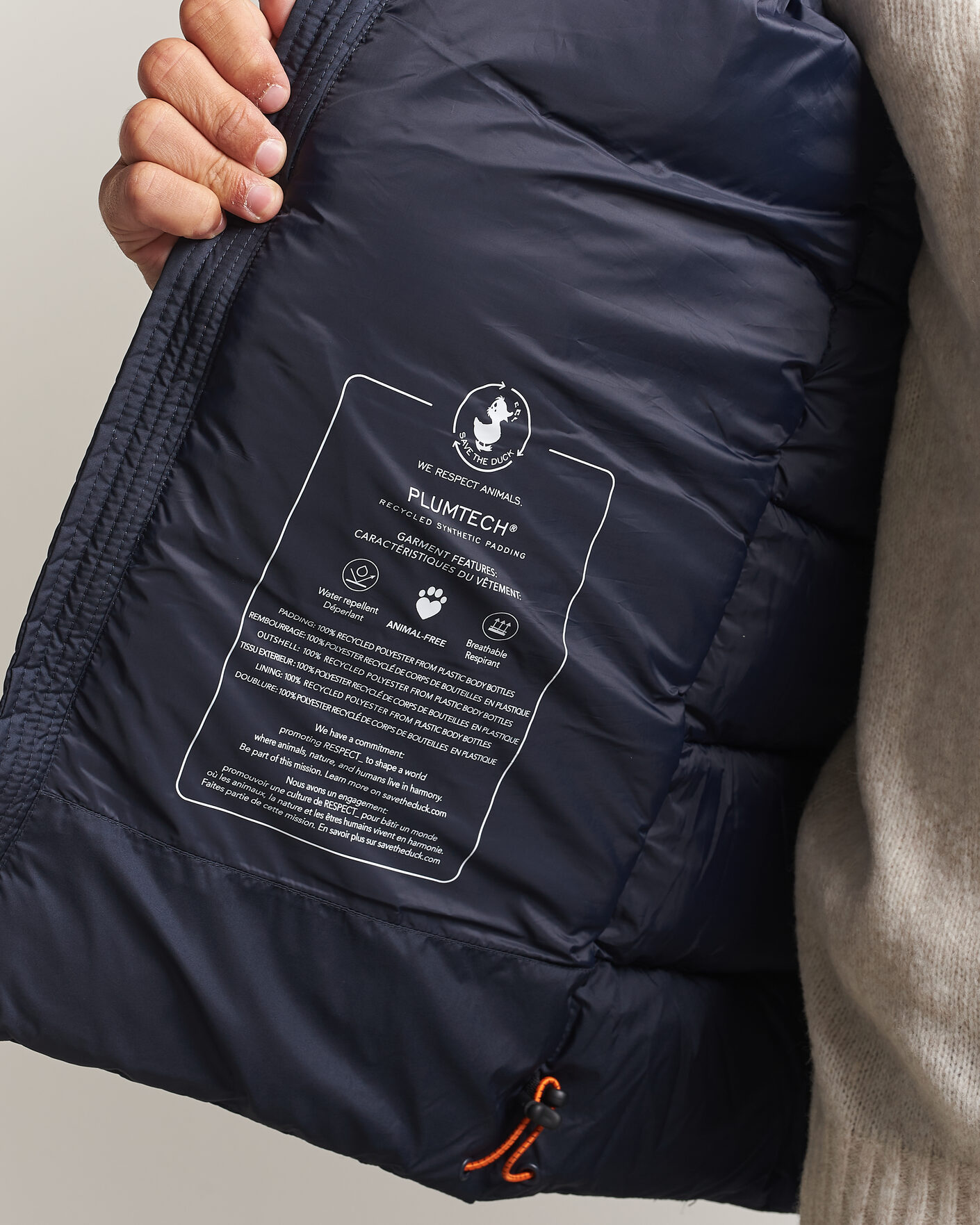 Herre | Jakker | Save The Duck | Boris Matt Padded Puffer Blue Black