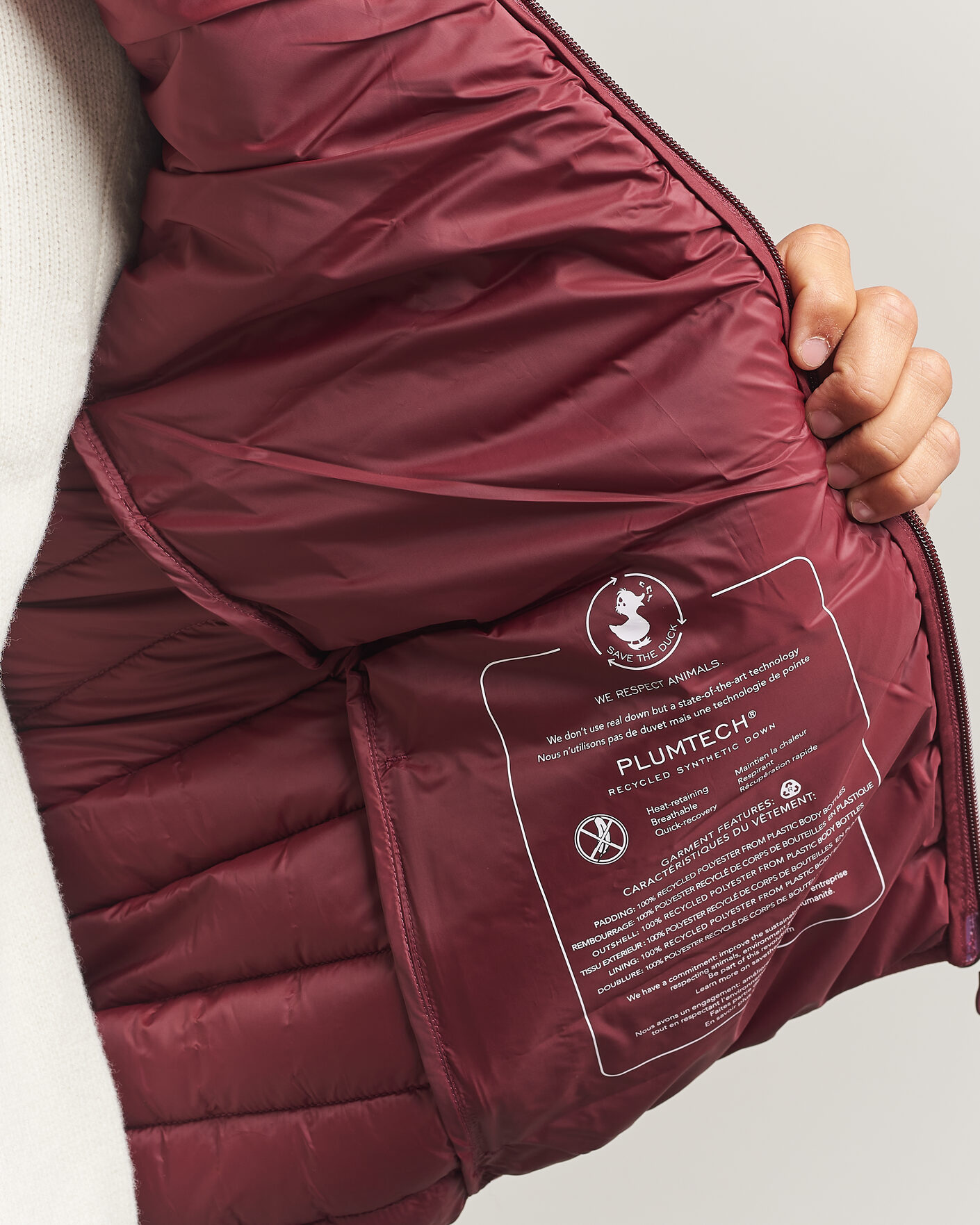 Herre | Veste | Save The Duck | Rhus Matt Lightweight Vest Wine Red