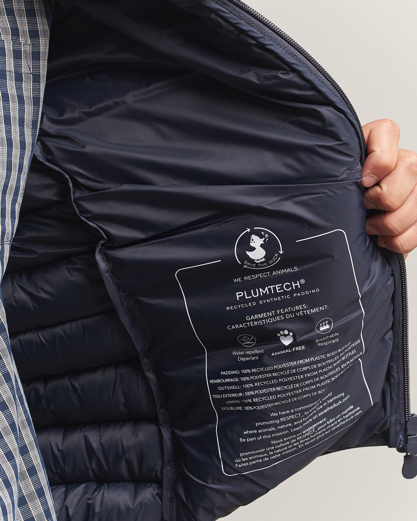 Herre | Veste | Save The Duck | Rhus Matt Lightweight Vest Blue Black