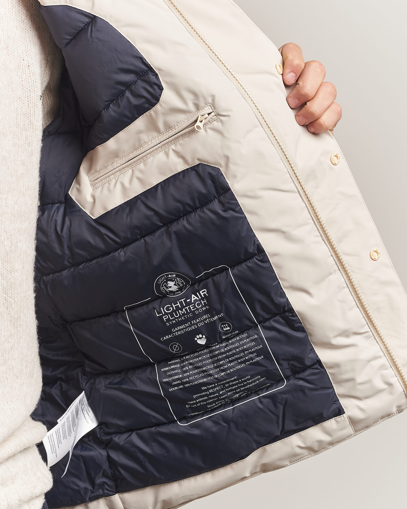 Herre | Jakker | Save The Duck | Arctic Gasparo Hooded Down Jacket Shore Beige