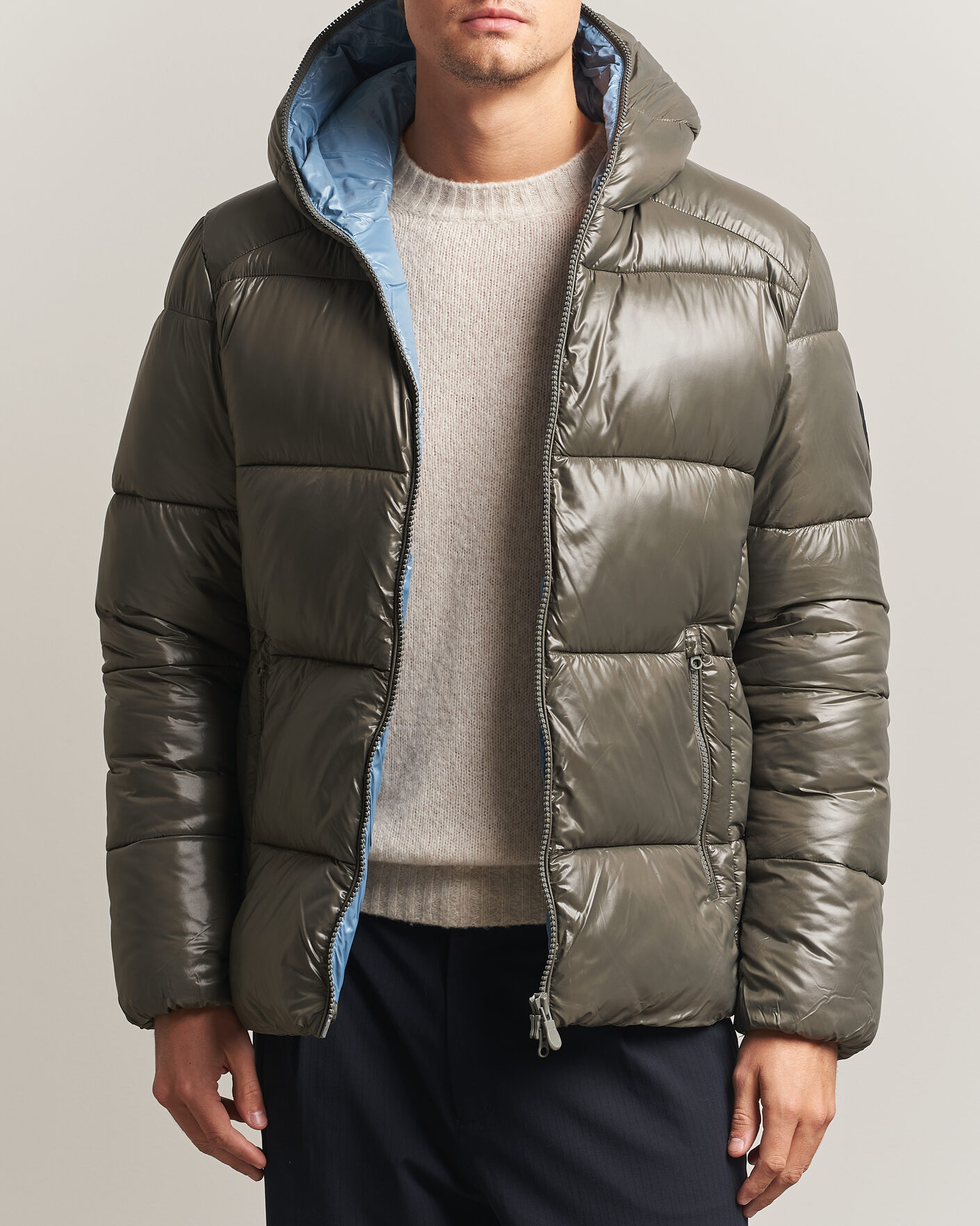 Herre | Jakker | Save The Duck | Edgard Padded Puffer Gunmetal Grey