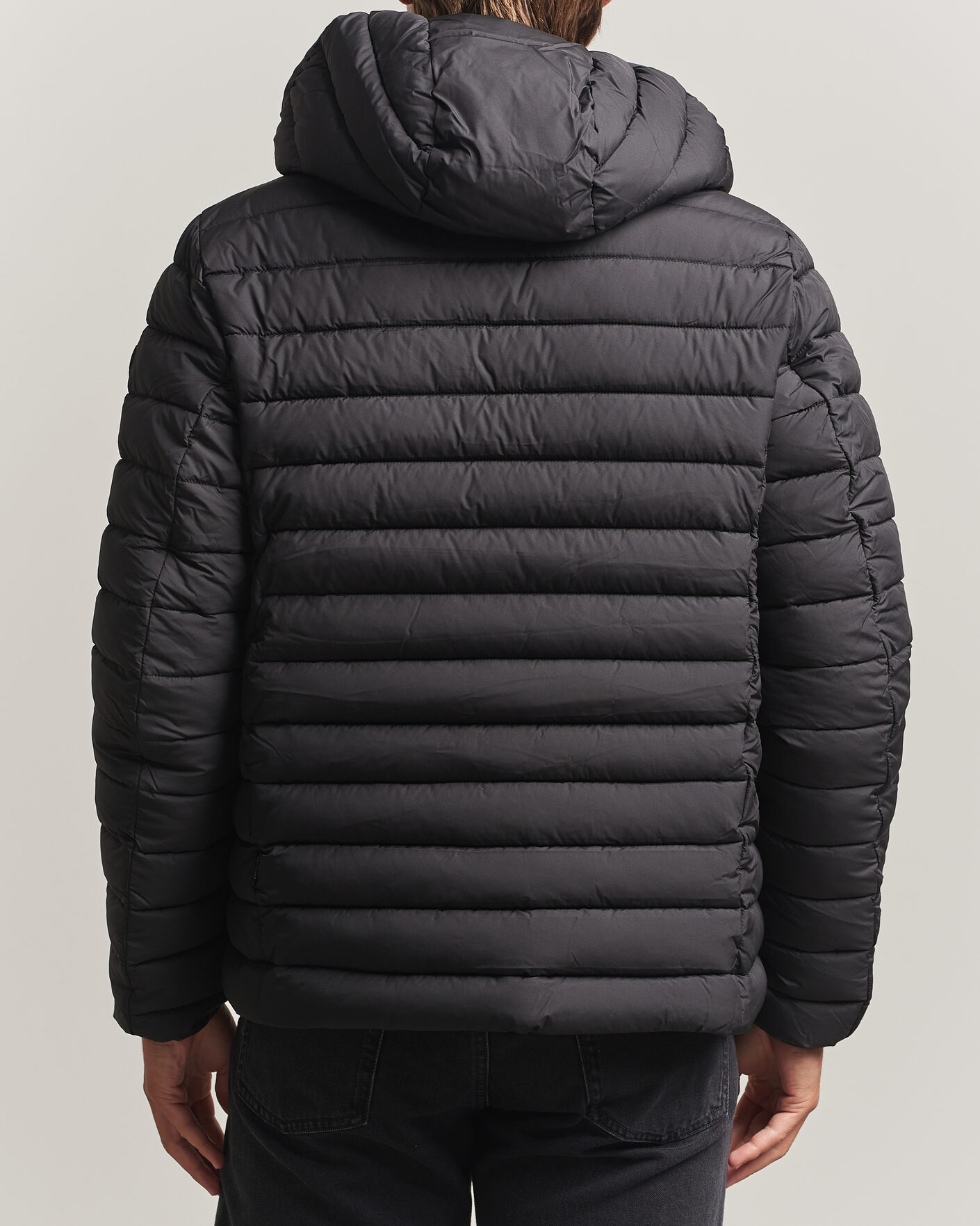 Herre | Jakker | Save The Duck | Juncus Matt Lightweight Hood Jacket Black