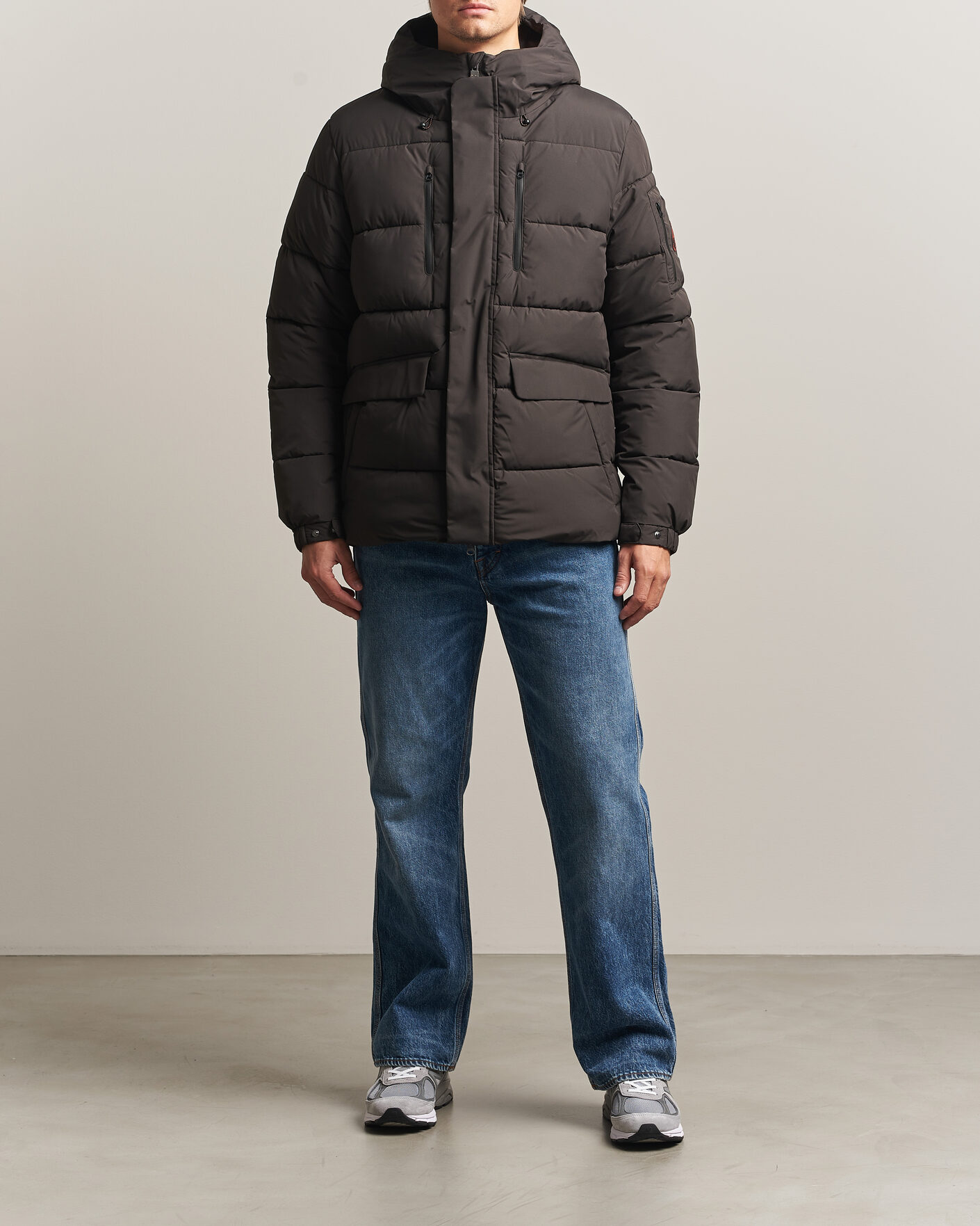 Herre | Jakker | Save The Duck | Espel Short Arctic Parka Brown Black