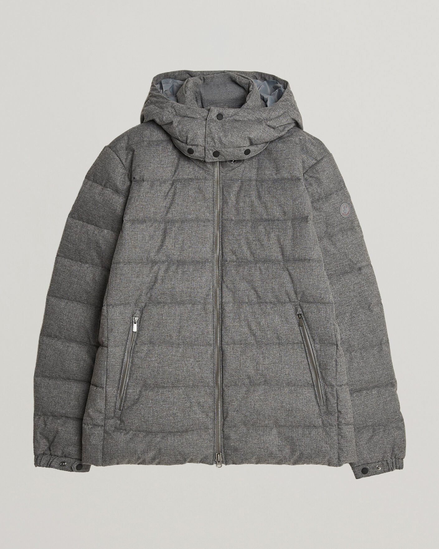 Herre | Jakker | Save The Duck | Constantin Padded Flannel Jacket Mid Grey Melange