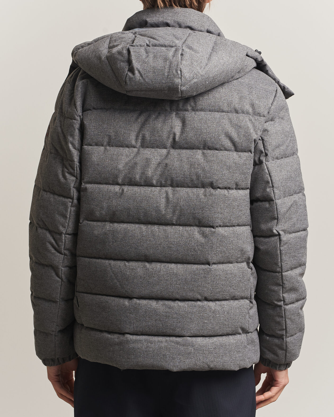 Herre | Jakker | Save The Duck | Constantin Padded Flannel Jacket Mid Grey Melange