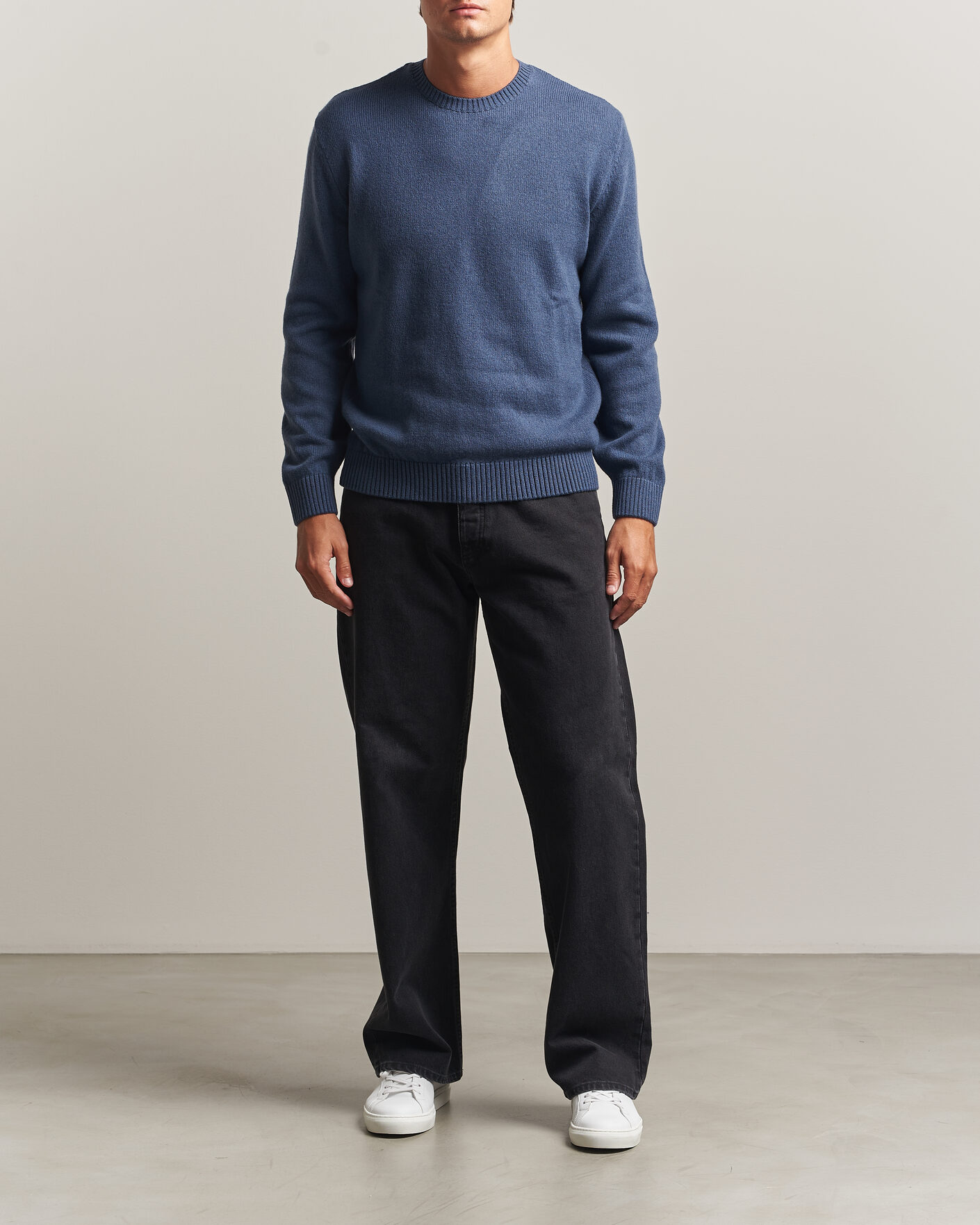 Herre | Trøjer | Colorful Standard | Classic Merino Wool Crew Neck Petrol Blue