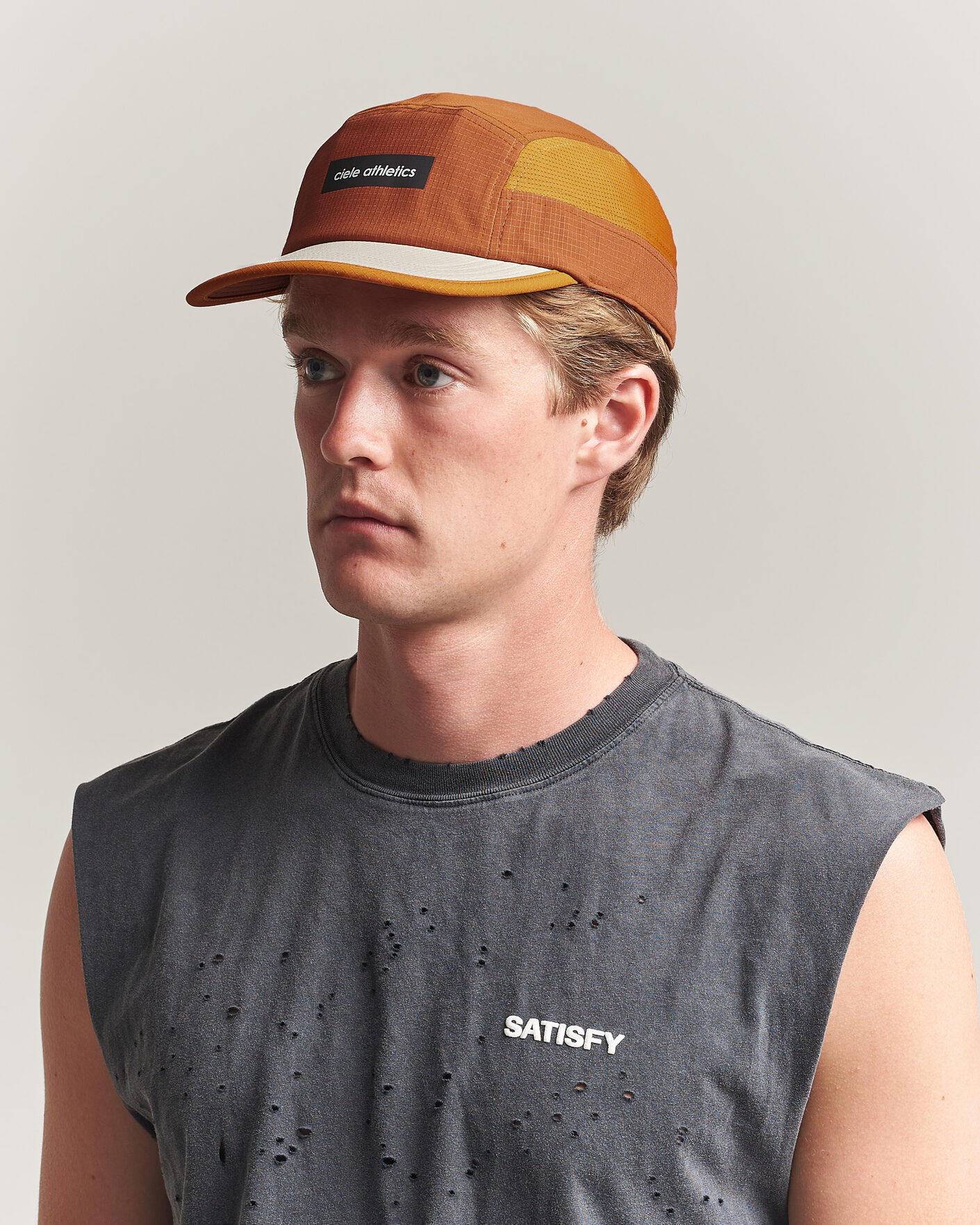 Herre | Hatte & kasketter | Ciele | GOCap Field Running Cap Gingerbread Sunset