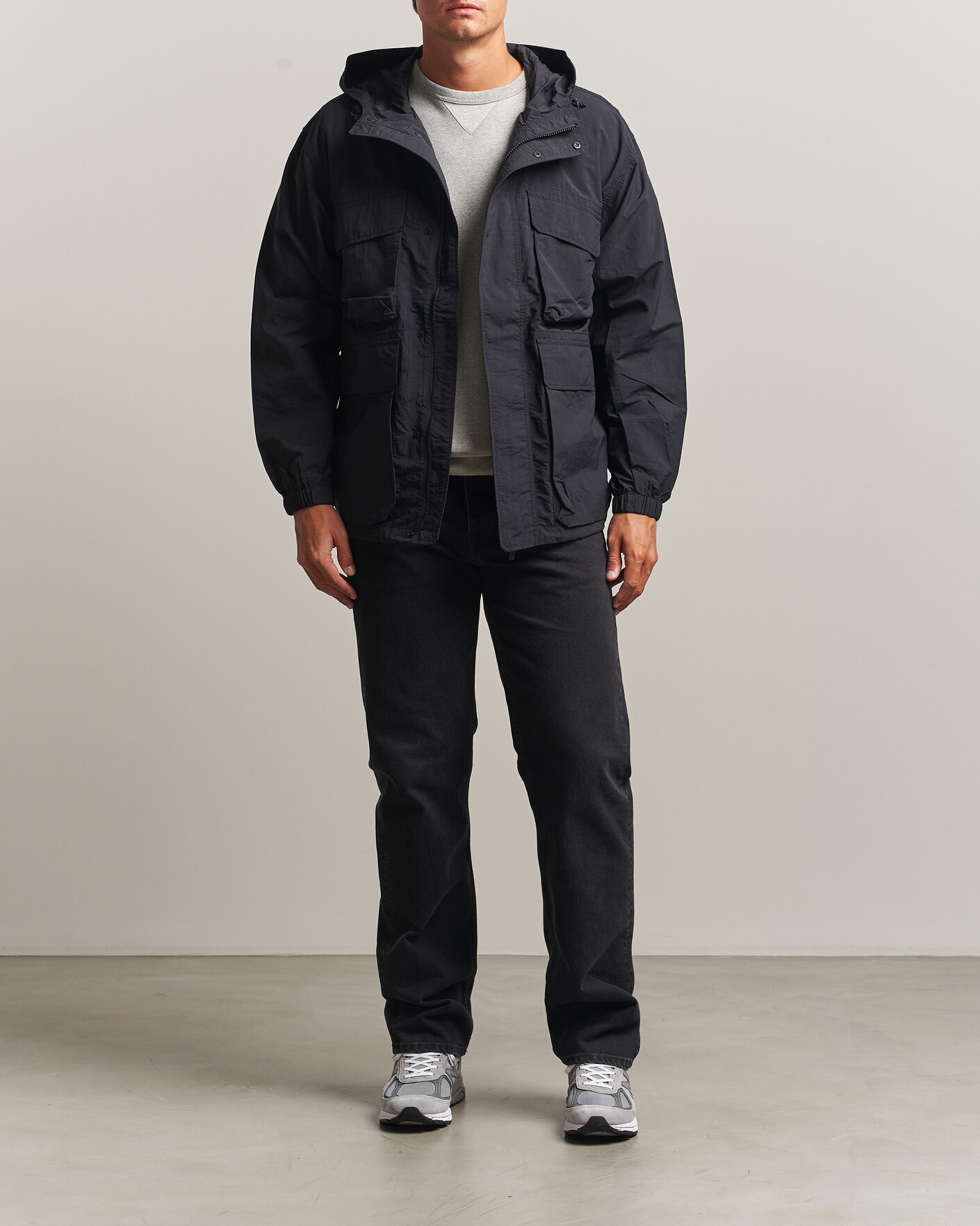 Herre | Jakker | Snow Peak | Nylon Double Rip Jacket Black