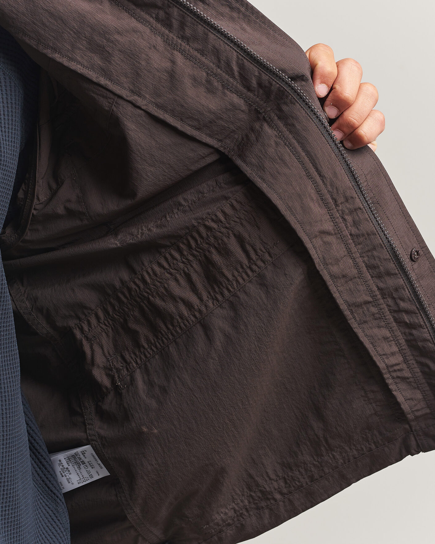 Herre | Jakker | Snow Peak | Nylon Double Rip Jacket Dark Brown