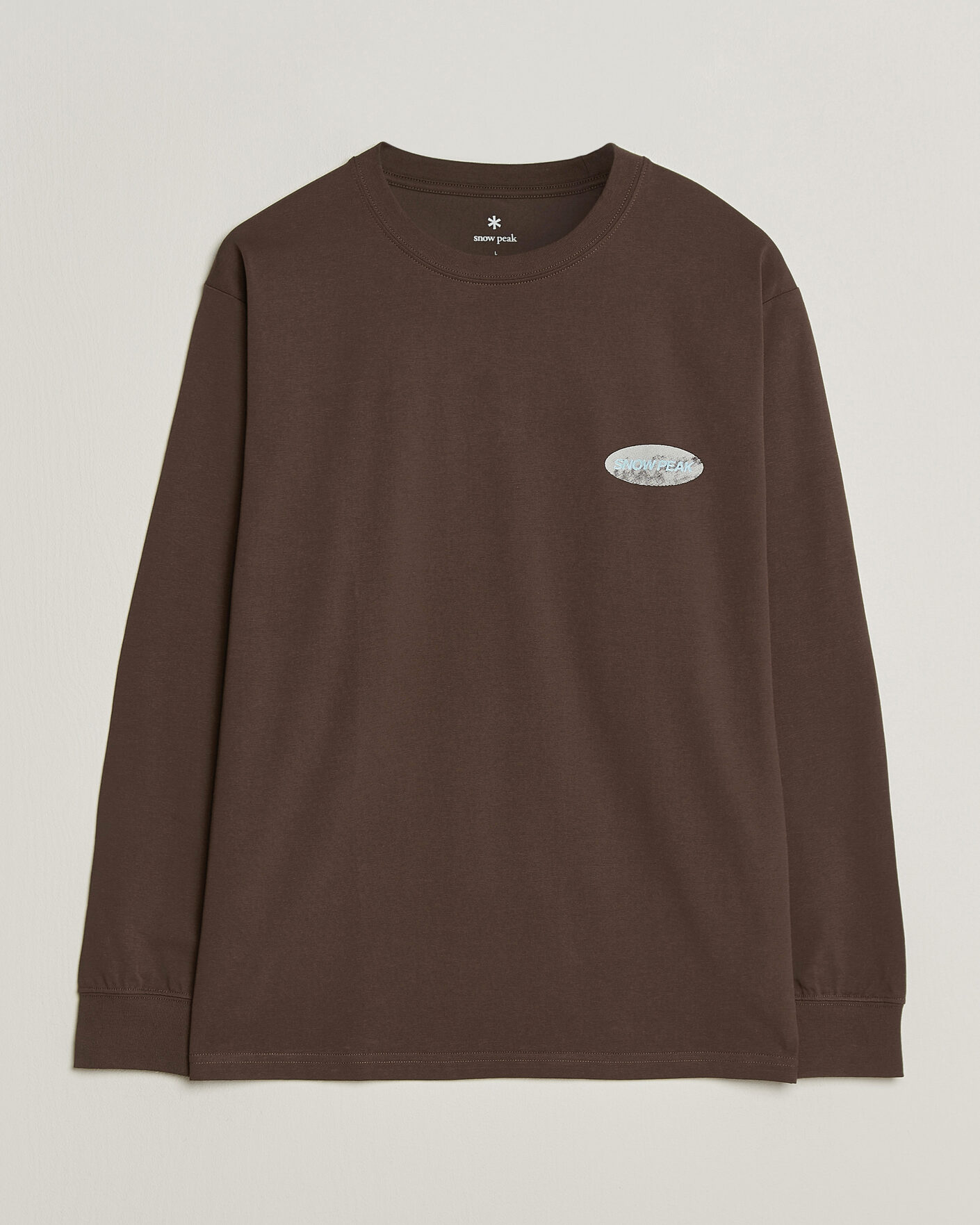 Herre | T-Shirts | Snow Peak | Campscape L/S T-Shirt Brown