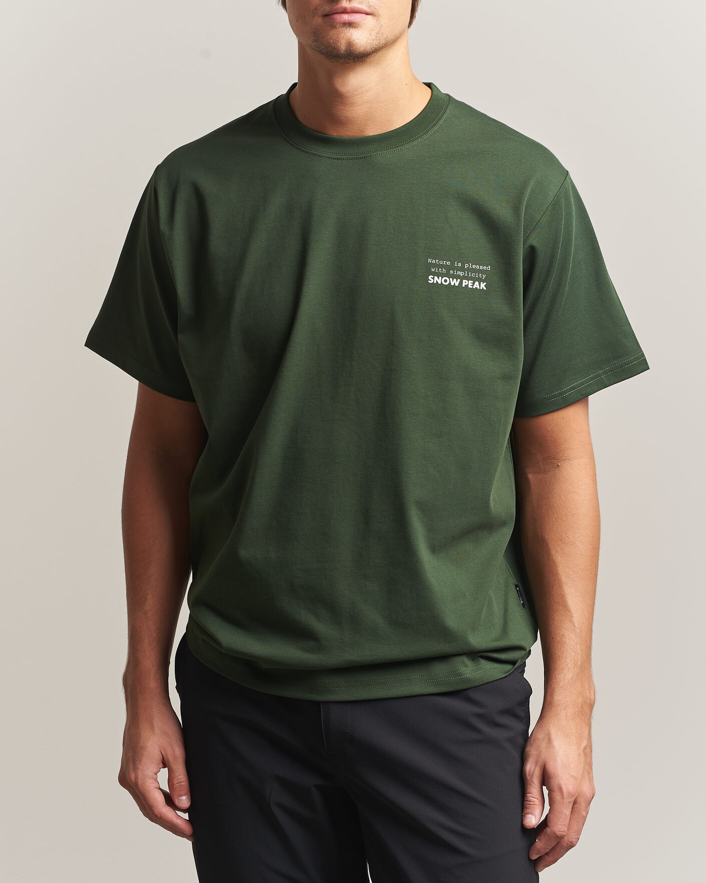 Herre | T-Shirts | Snow Peak | Elemental Balance T-Shirt Dark Green