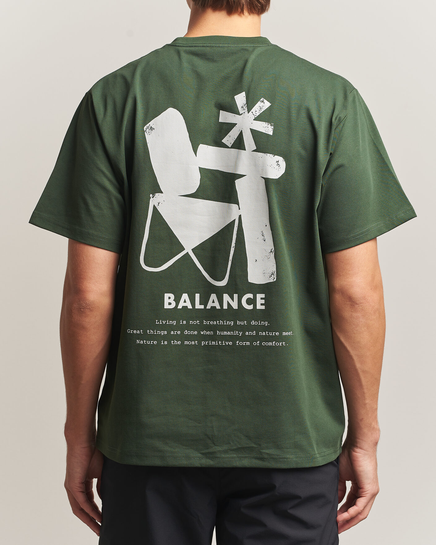 Herre | T-Shirts | Snow Peak | Elemental Balance T-Shirt Dark Green