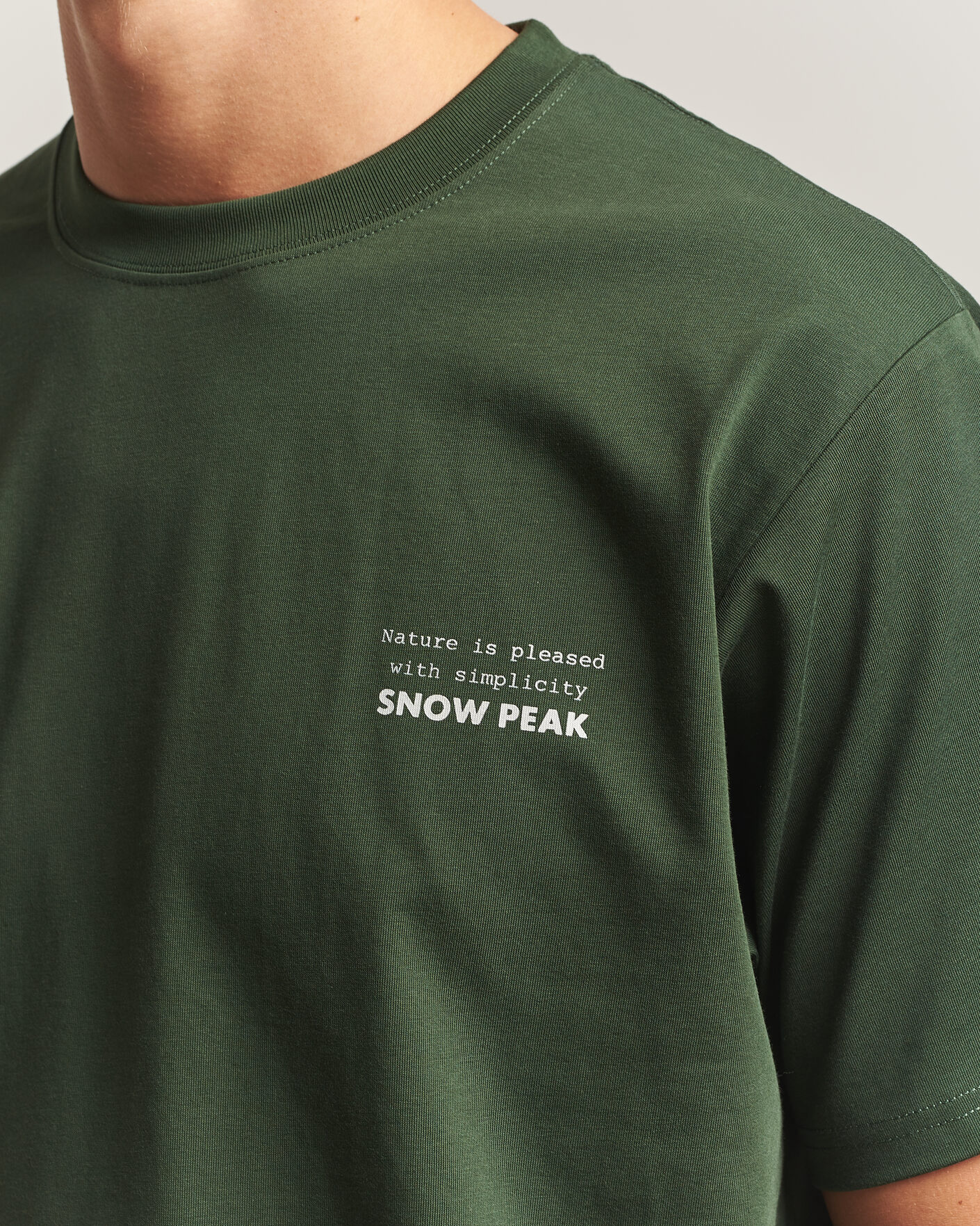Herre | T-Shirts | Snow Peak | Elemental Balance T-Shirt Dark Green