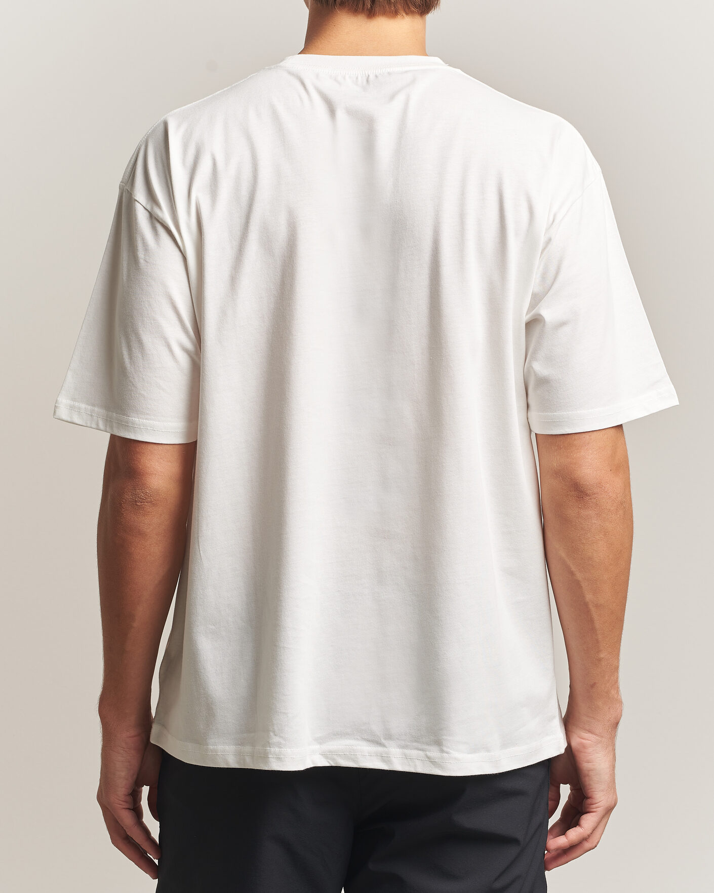 Herre | T-Shirts | Snow Peak | Soft Cotton Relaxed Logo T-Shirt Off White