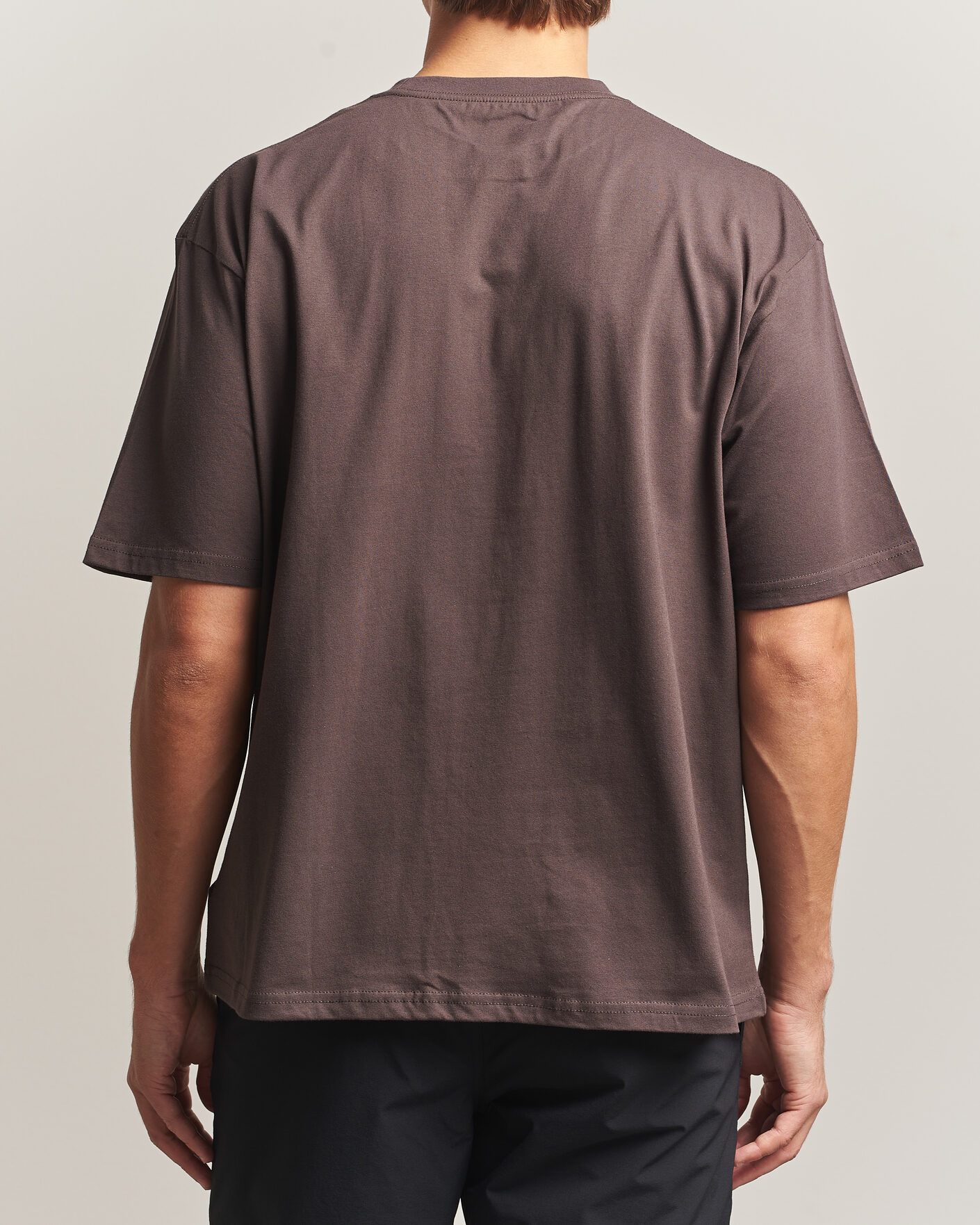 Herre | T-Shirts | Snow Peak | Soft Cotton Relaxed Logo T-Shirt Brown