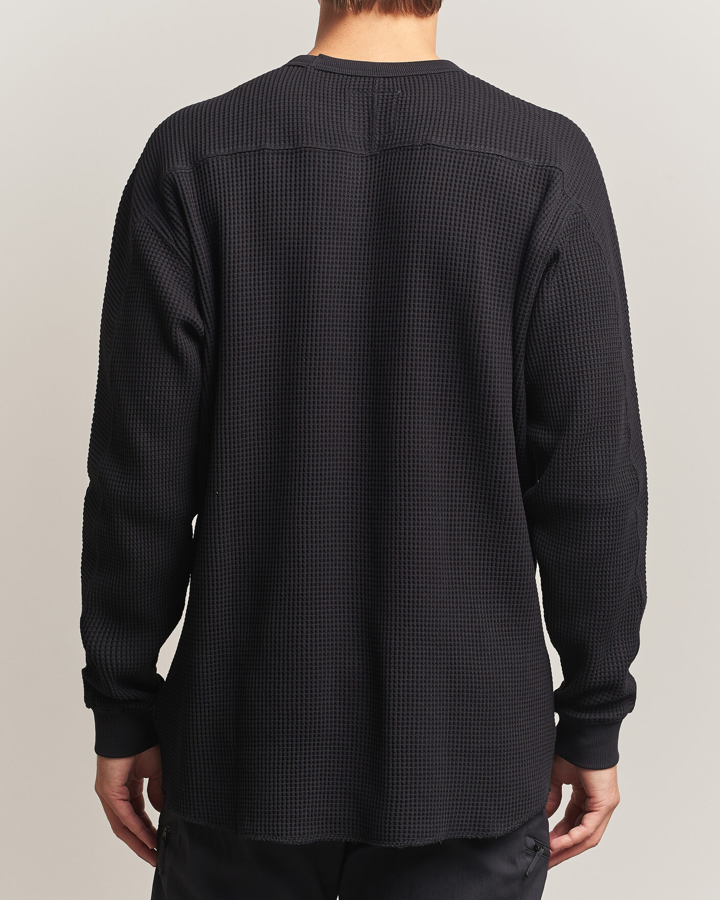 Herre | Trøjer | Snow Peak | Heavyweight Waffle Pullover Black