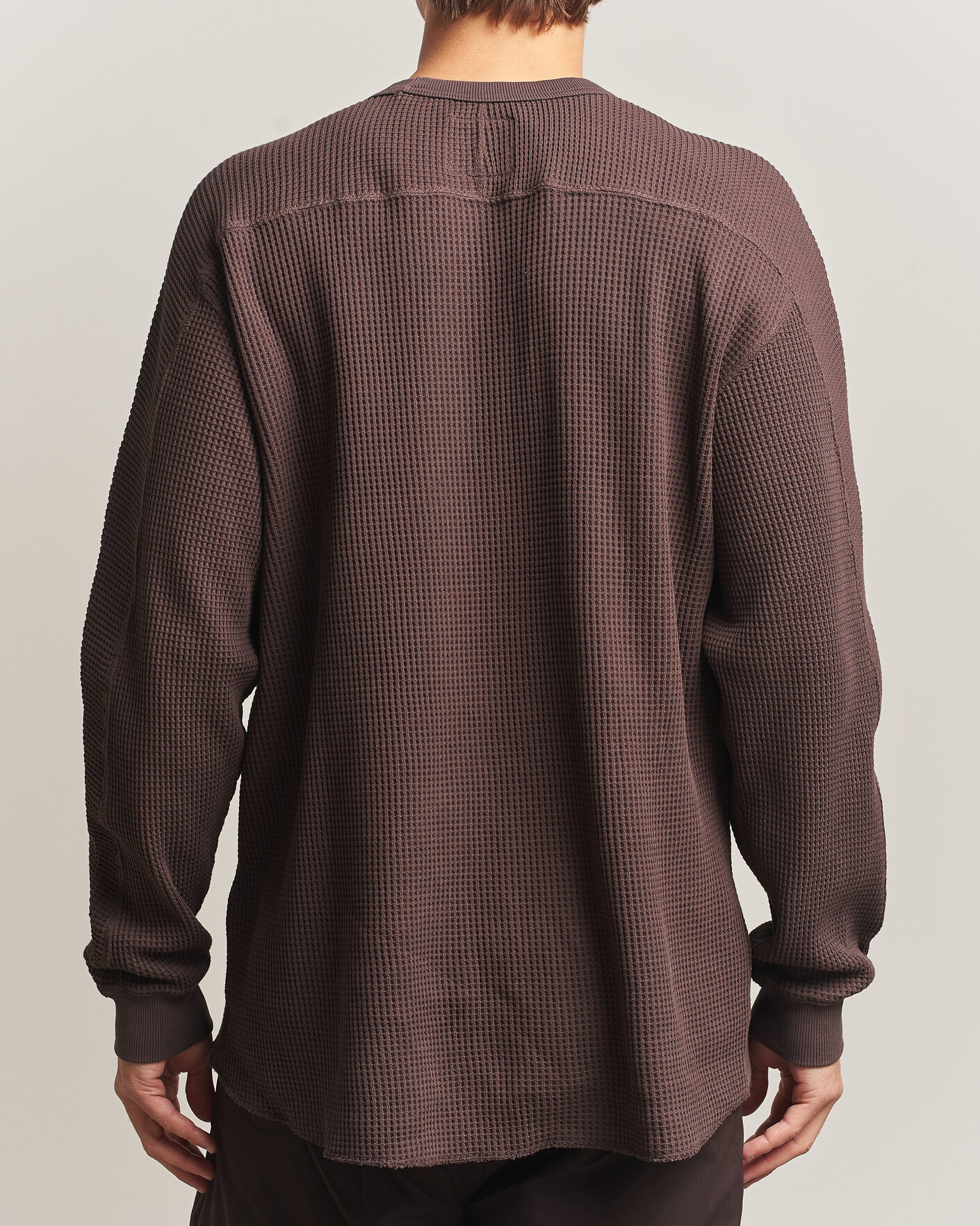 Herre | Trøjer | Snow Peak | Heavyweight Waffle Pullover Dark Brown
