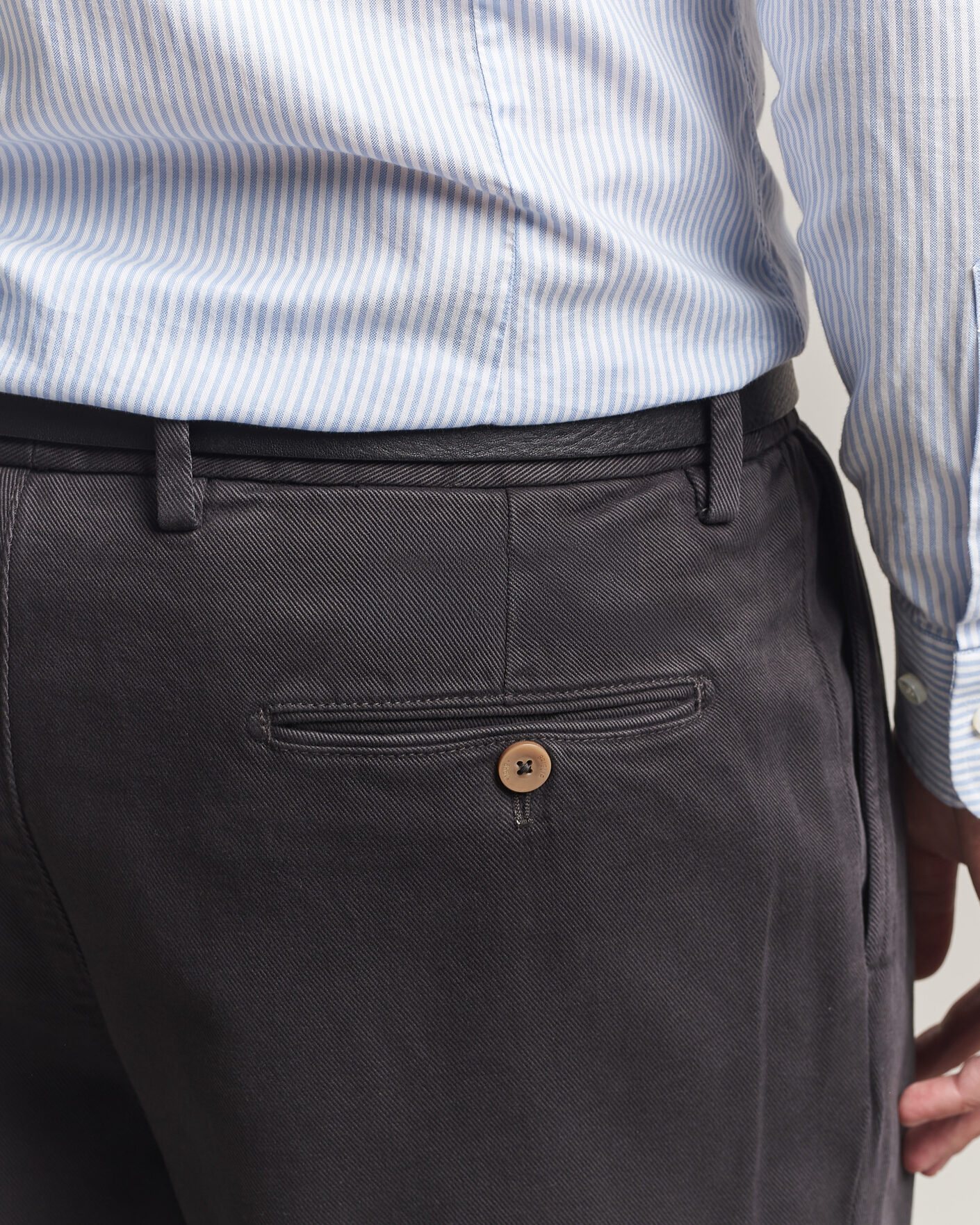 Herre | Bukser | Briglia 1949 | Portobello Loose Fit Cotton Trousers Dark Grey