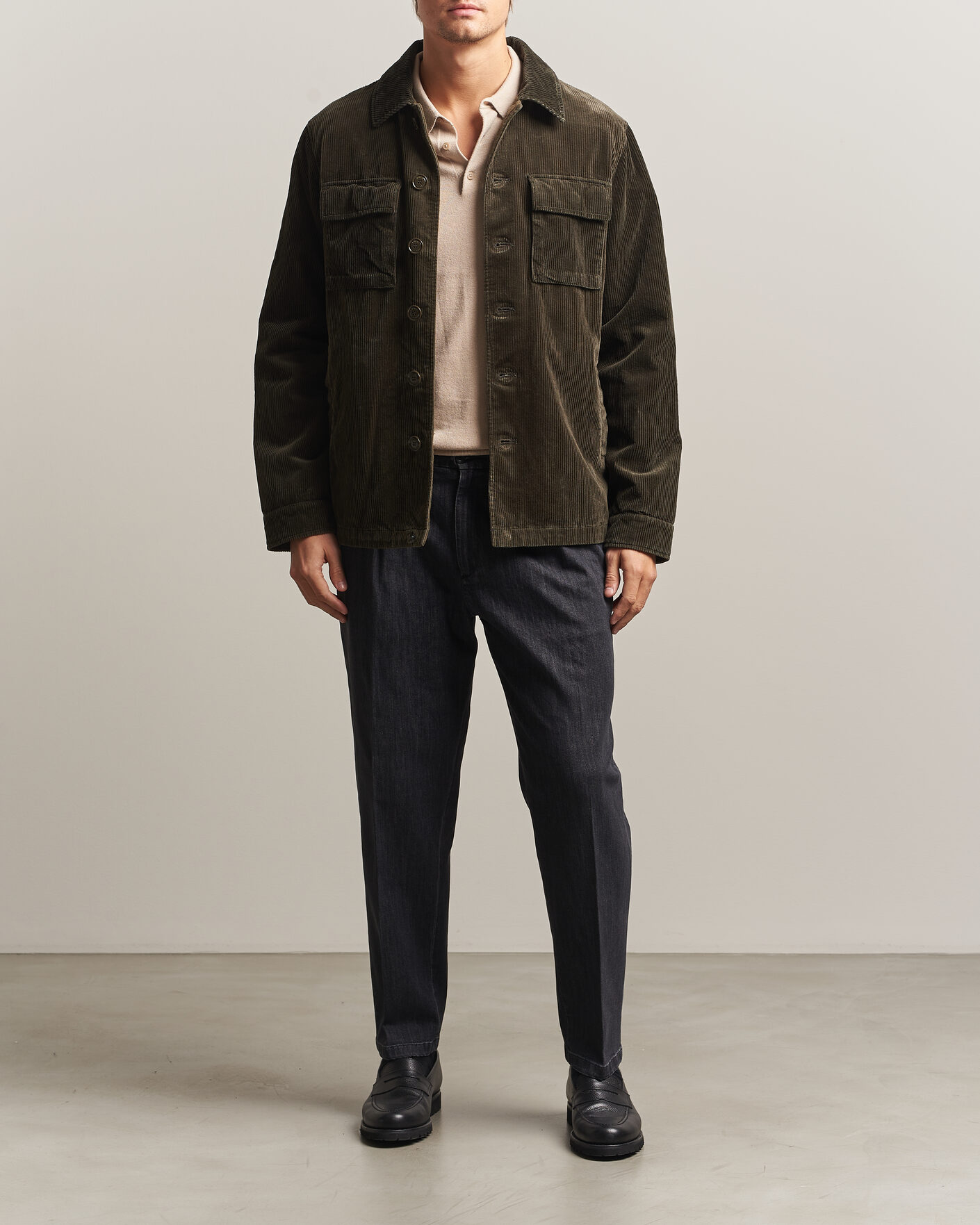 Herre | Bukser | Briglia 1949 | Portobello Loose Fit Denim Trousers Grey