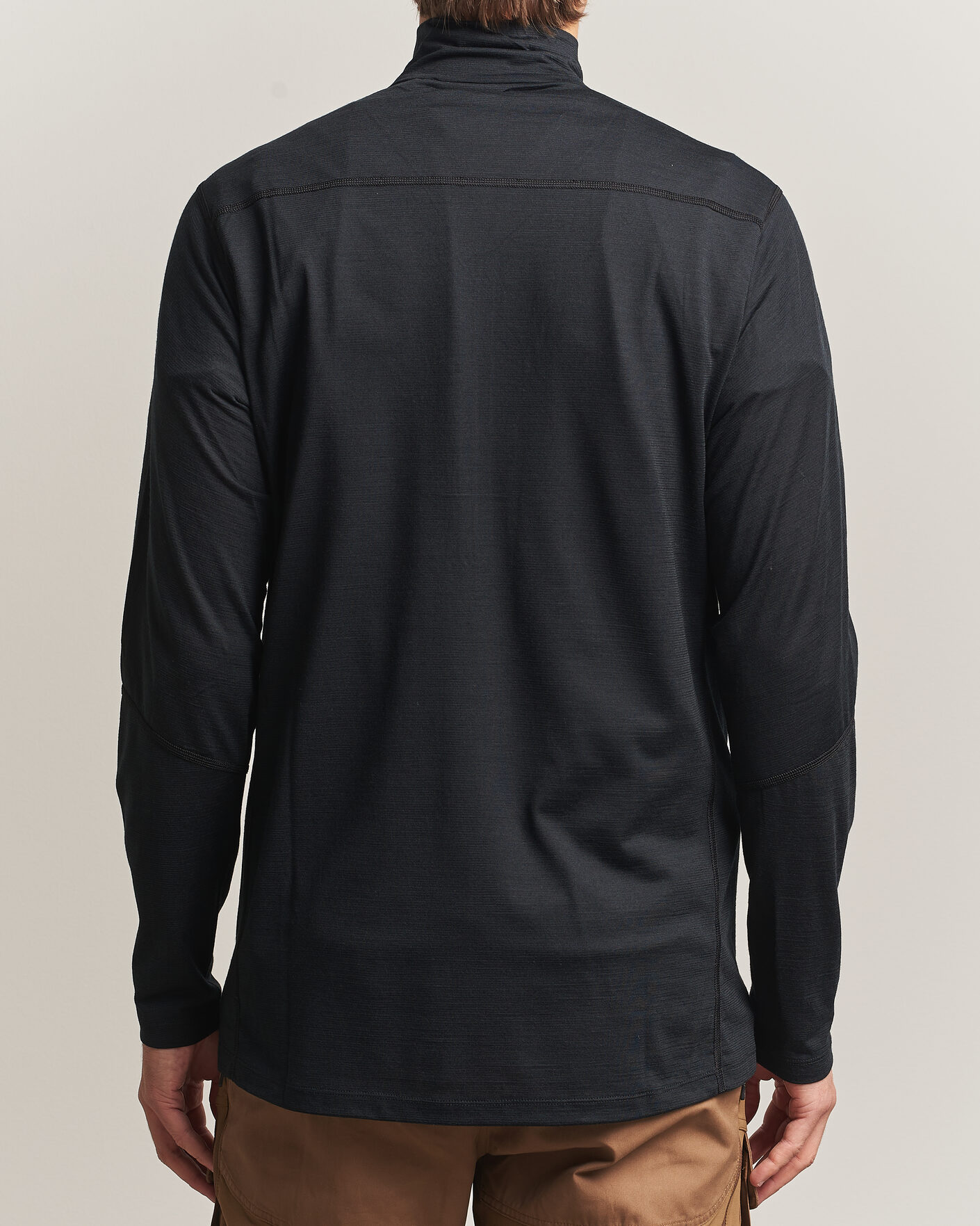 Herre | Trøjer | Norrøna | Falketind Equalizer Wool Zip Neck Caviar Black