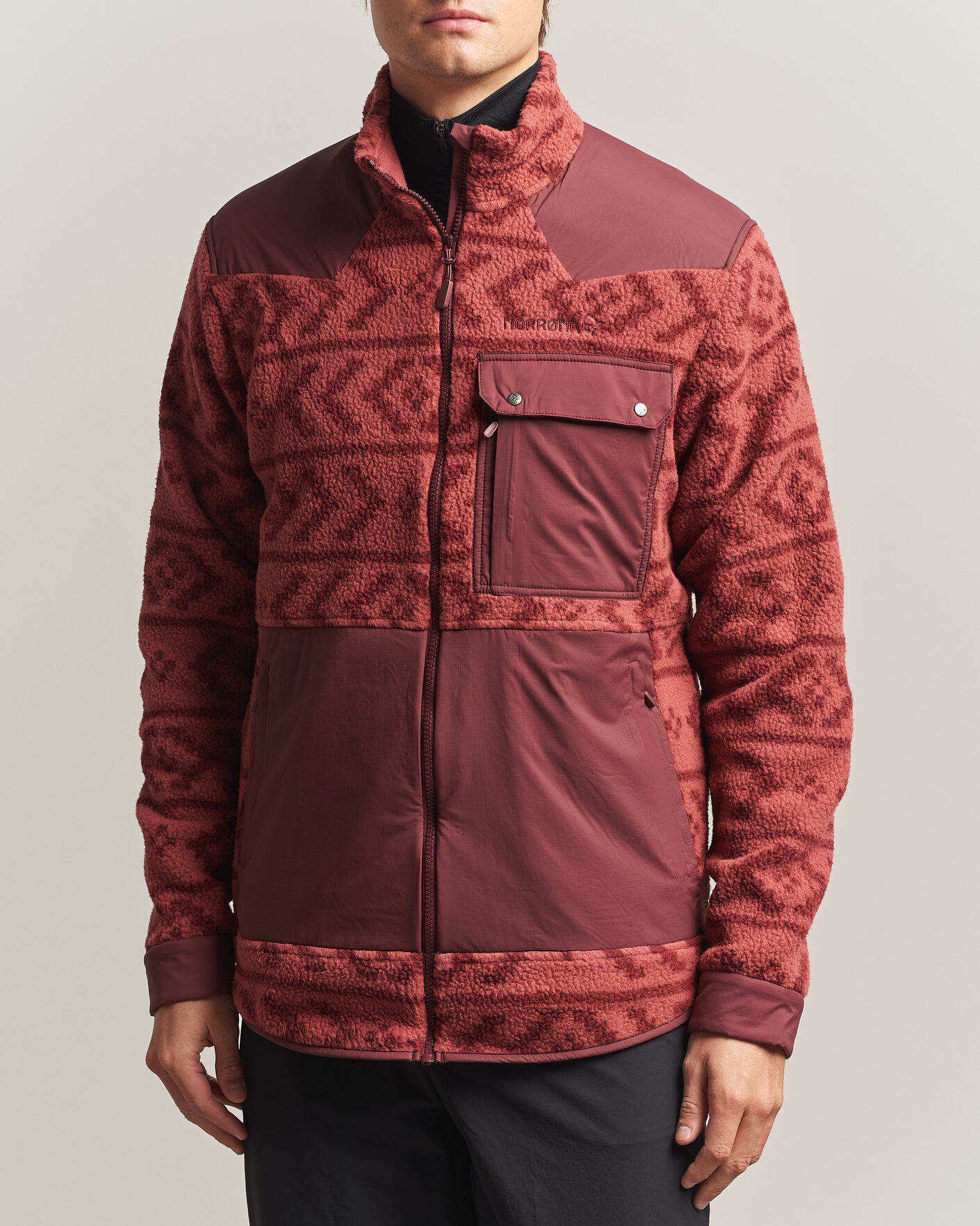 Herre | Jakker | Norrøna | Tamok Warm3 Fleece Jacket Cowhide