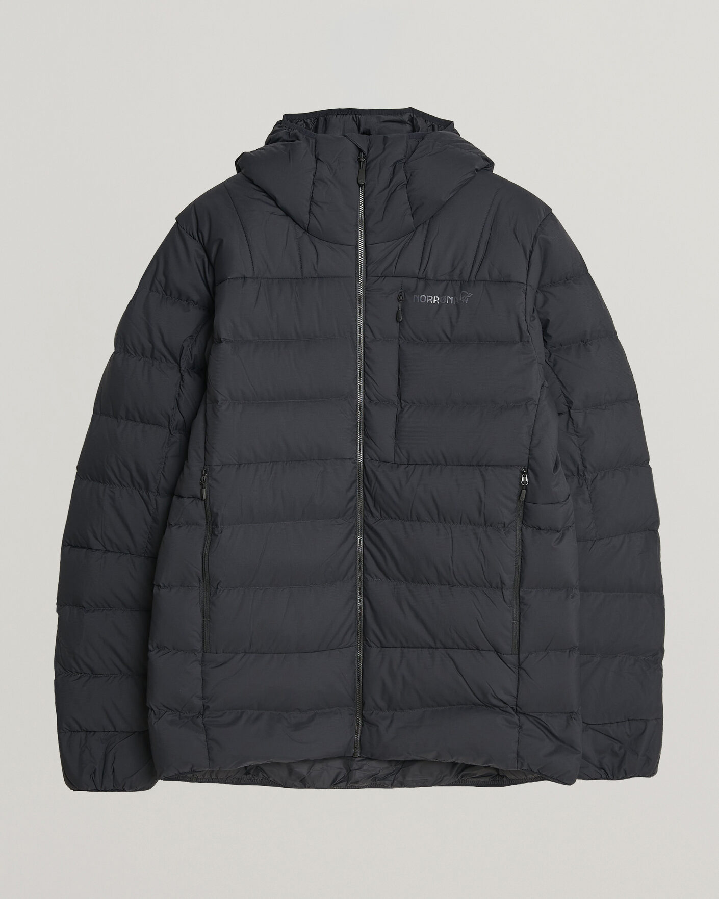 Herre | Jakker | Norrøna | Femund Down 700 Zip Hood Caviar Black