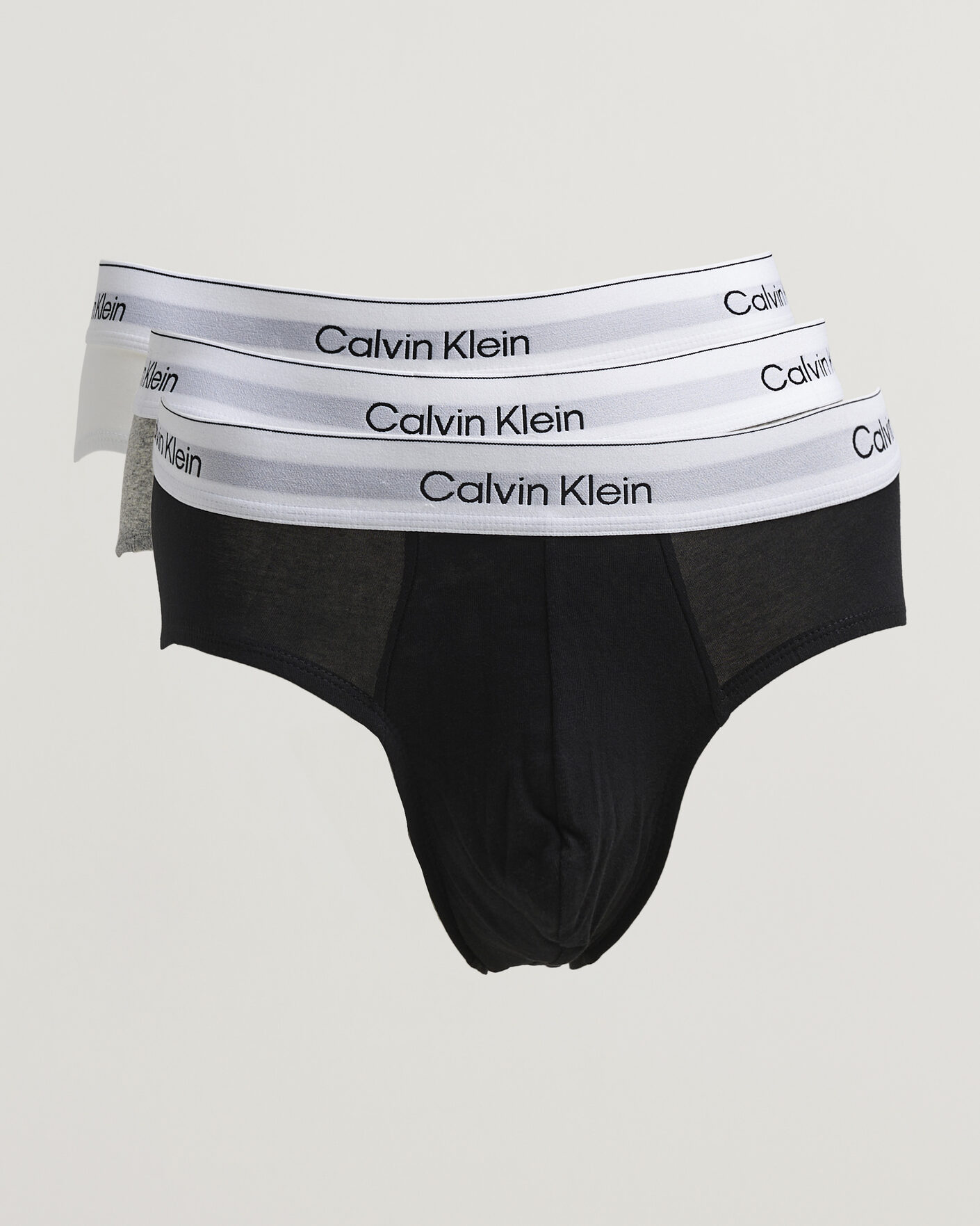 Herre | Undertøj | Calvin Klein | 3-Pack Icon Cotton Stretch Hip Brief White/Black/Grey