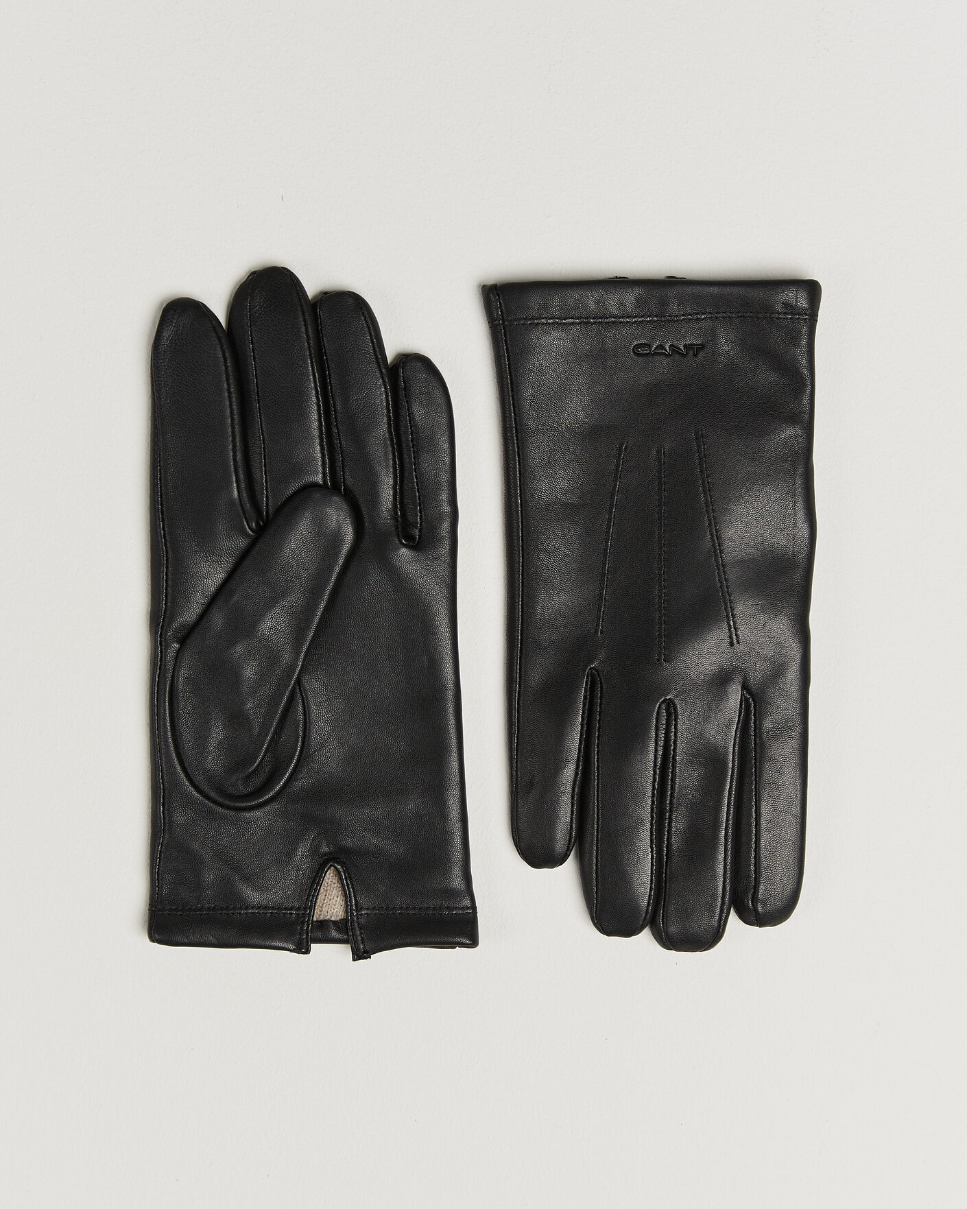 Herre | Handsker | Gant | Cashmere Lined Leather Glove Black