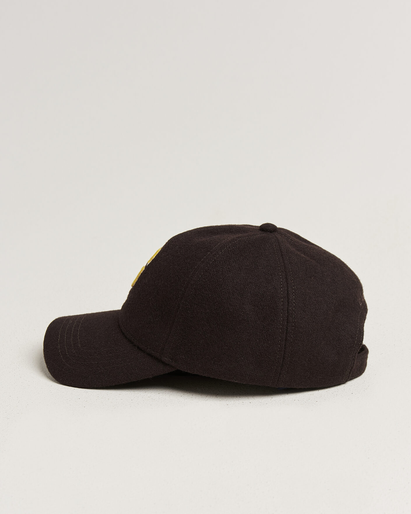 Herre | Hatte & kasketter | Gant | G Badge Wool Melton Cap Charred Wood Brown