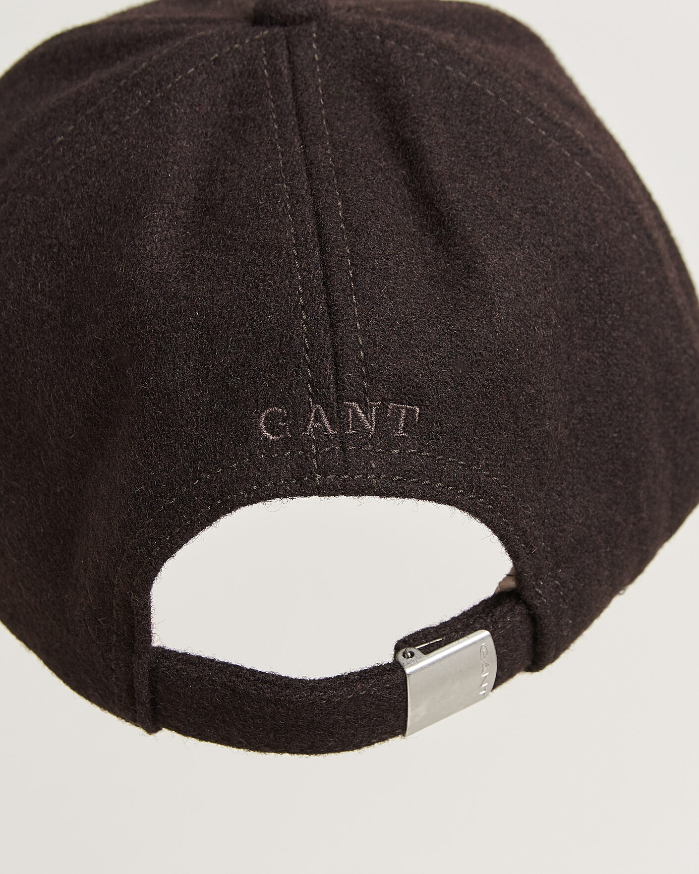 Herre | Hatte & kasketter | Gant | G Badge Wool Melton Cap Charred Wood Brown