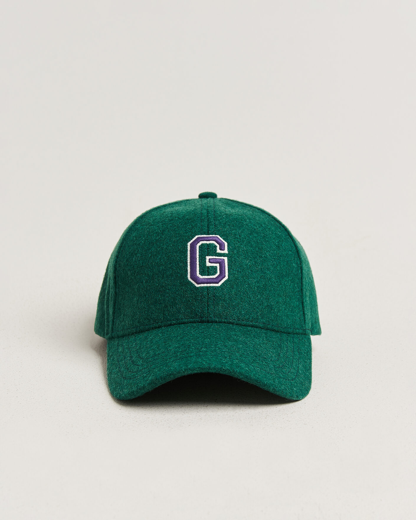 Herre | Hatte & kasketter | Gant | G Badge Wool Melton Cap Dark Emerald