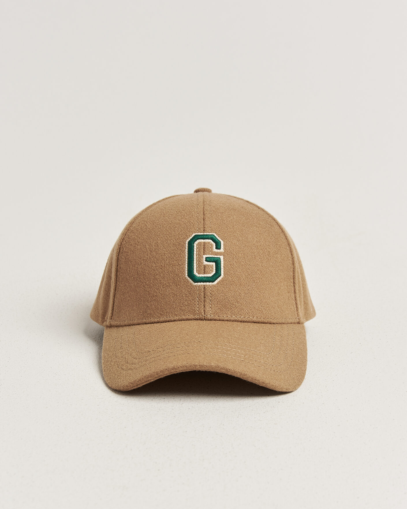 Herre | Hatte & kasketter | Gant | G Badge Wool Melton Cap Autumn Yellow