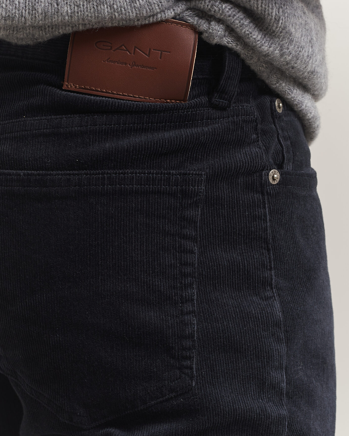 Herre | Bukser | Gant | Regular Fit Corduroy 5-Pocket Pants Black