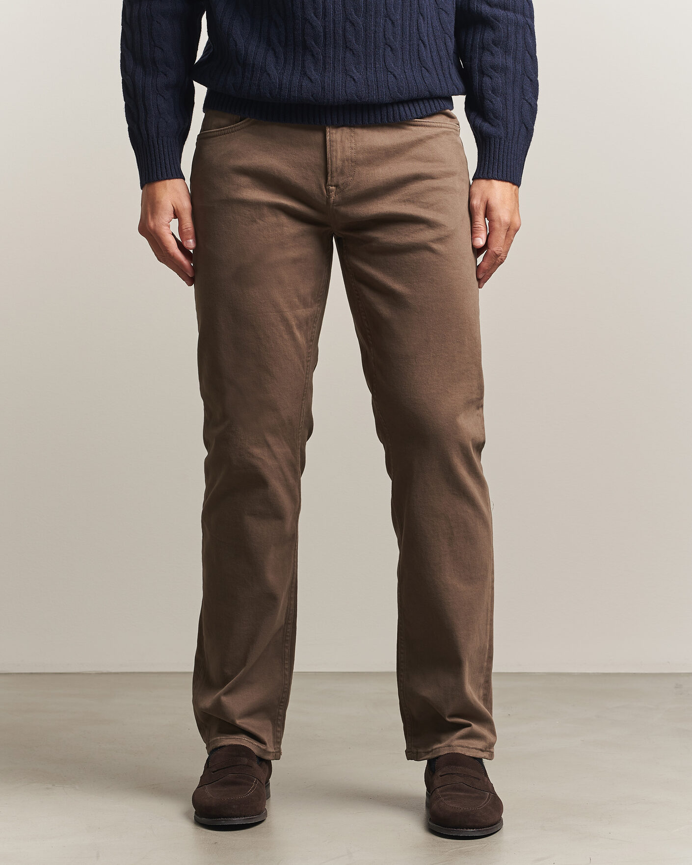 Herre | Bukser | Gant | Regular Fit Moleskin 5-Pocket Pants Faded Taupe