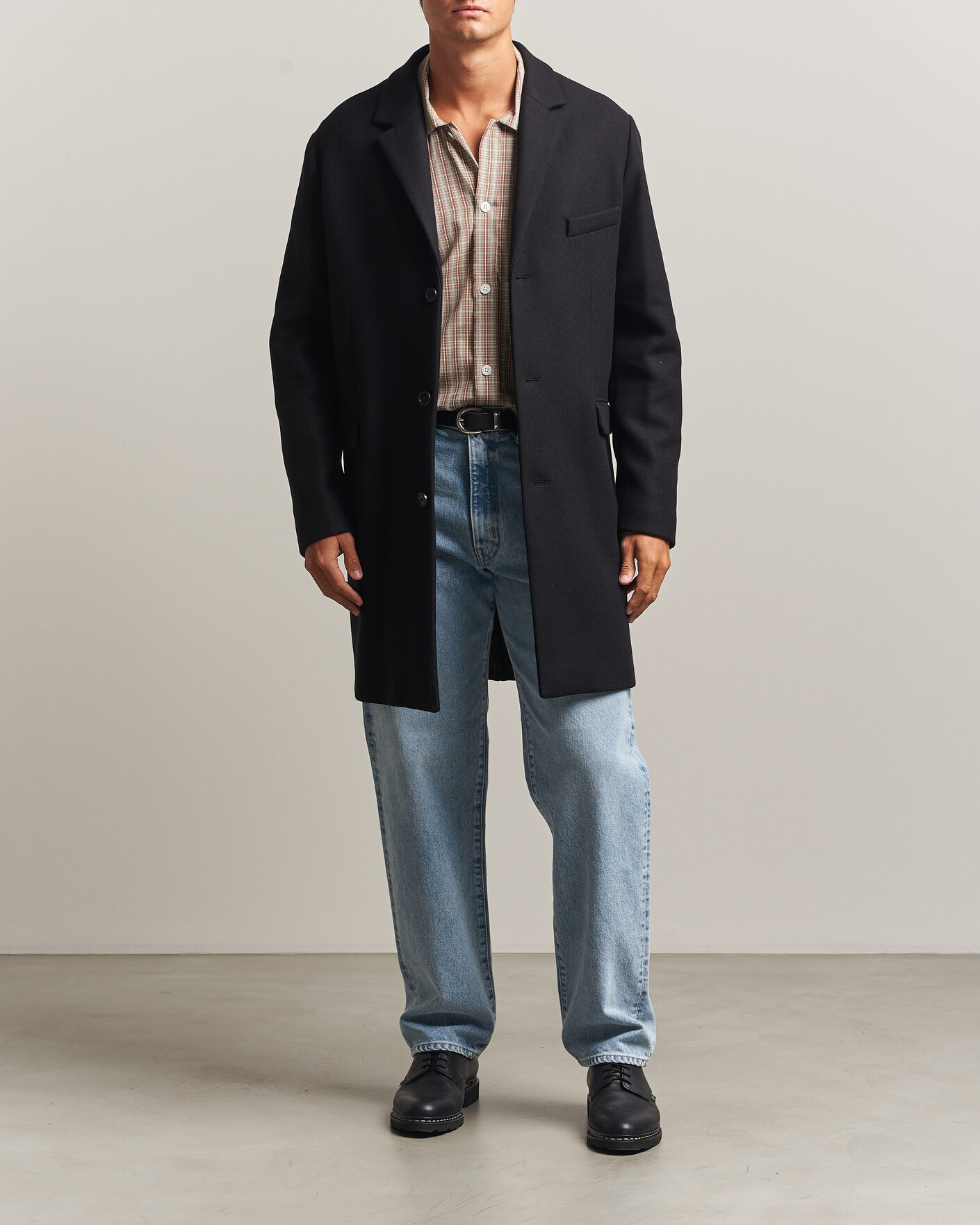 Herre | Jakker | Gant | Classic Wool/Cashmere Coat Black