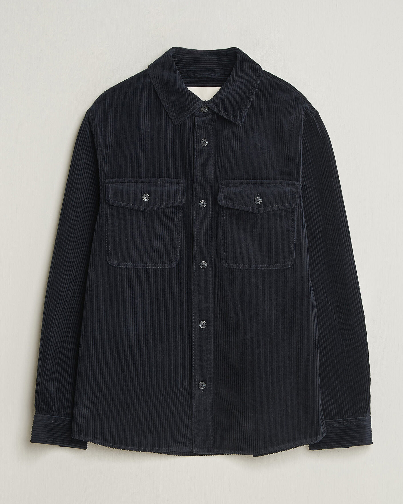 Herre | Skjorter | Gant | Regular Fit Corduroy Overshirt Evening Blue