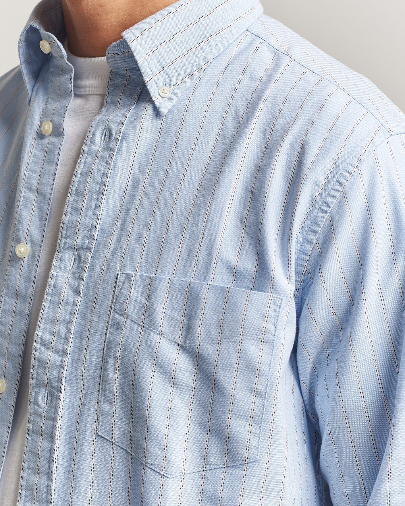 Herre | Skjorter | Gant | Regular Fit Archive Oxford Striped Shirt Clear Sky