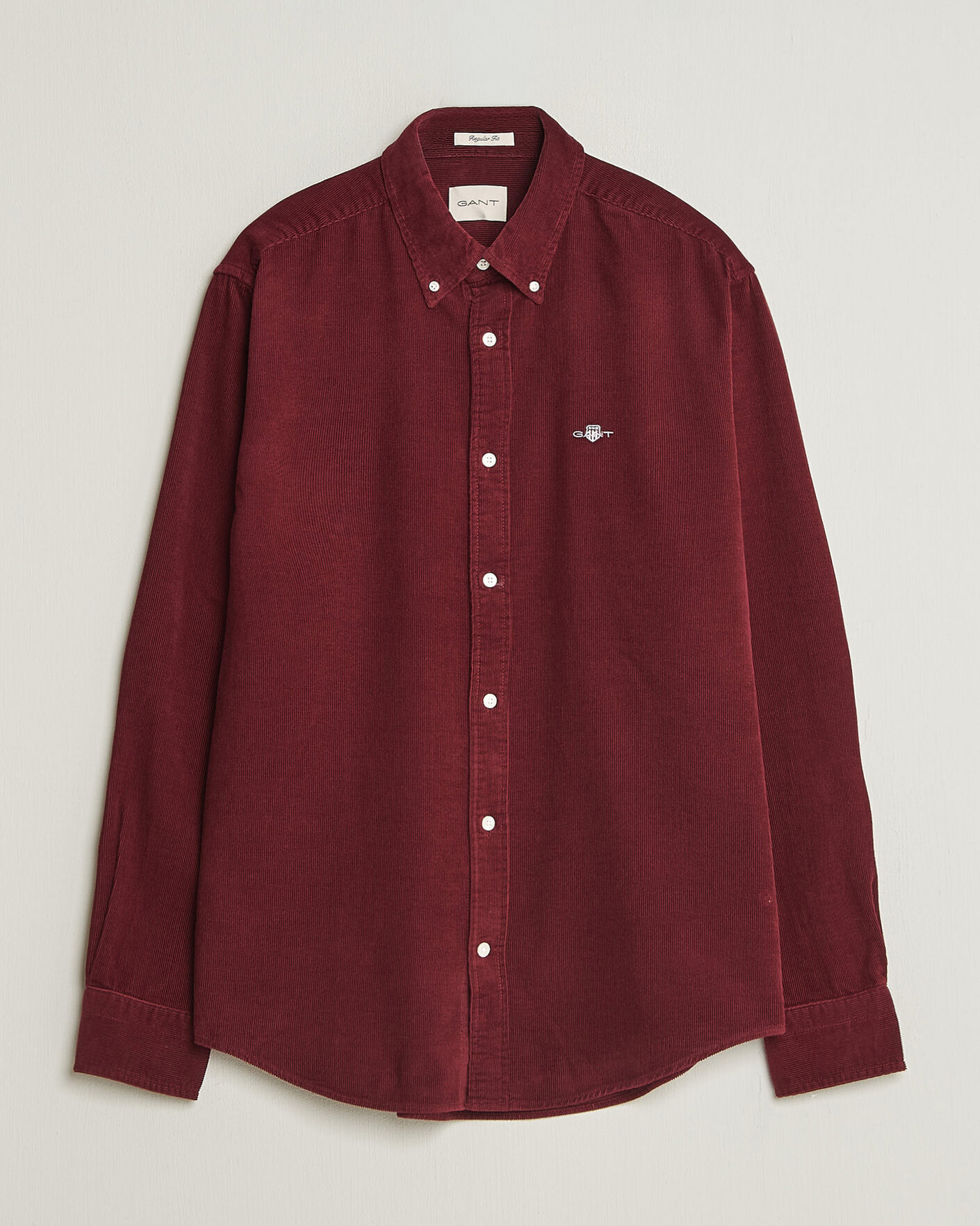 Herre | Skjorter | Gant | Regular Fit Corduroy Shirt Deep Grape Wine