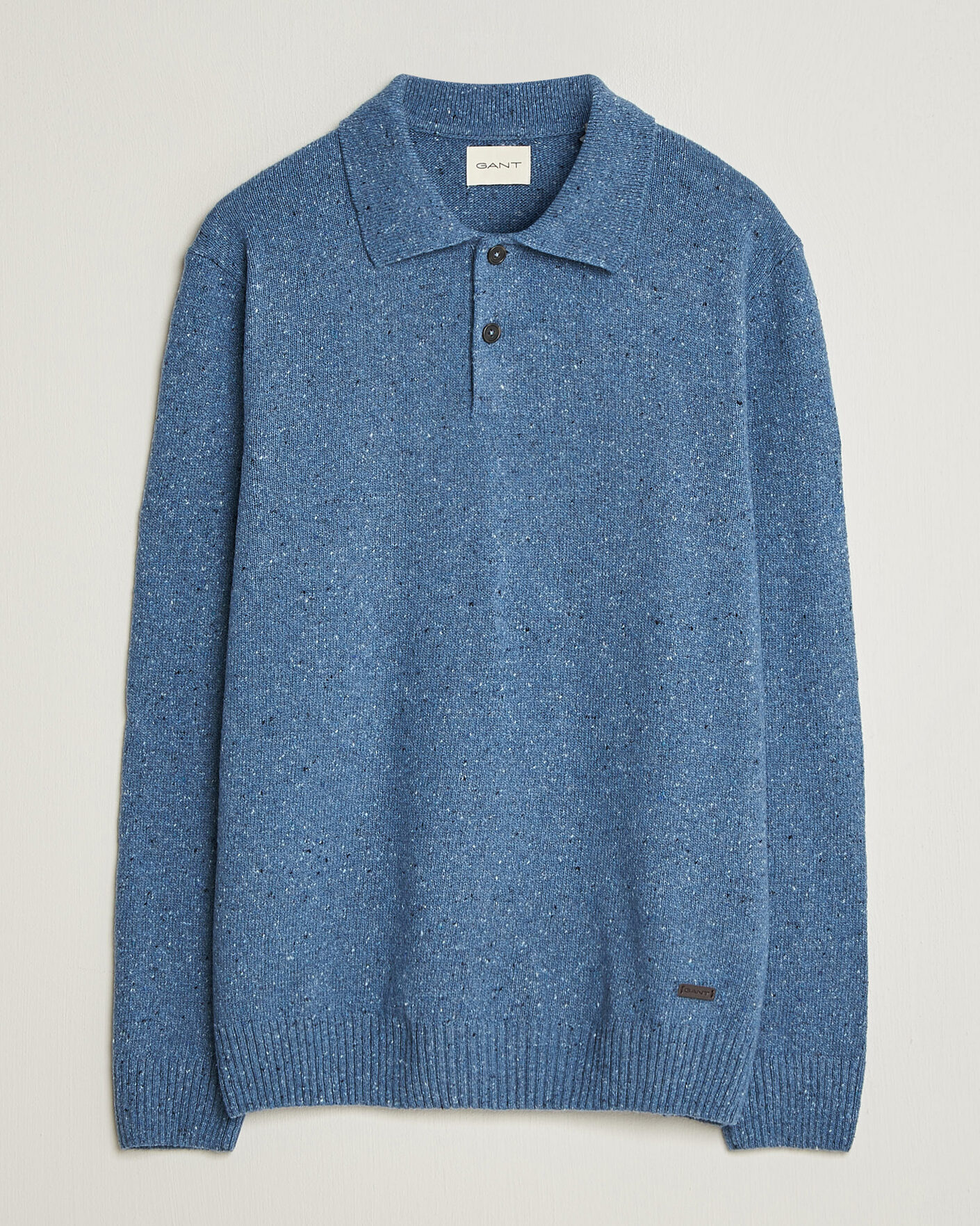 Herre | Trøjer | Gant | Neps Wool Polo Blue Horizon