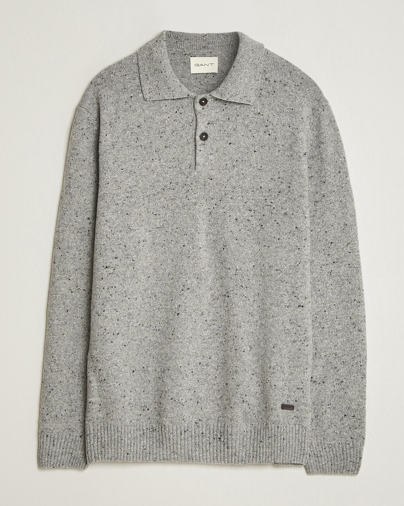 Herre | Trøjer | Gant | Neps Wool Polo Grey Melange