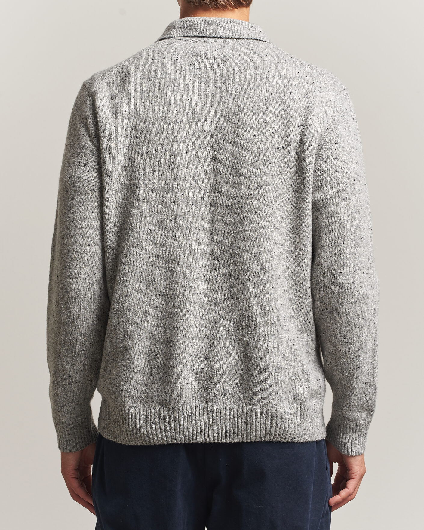 Herre | Trøjer | Gant | Neps Wool Polo Grey Melange