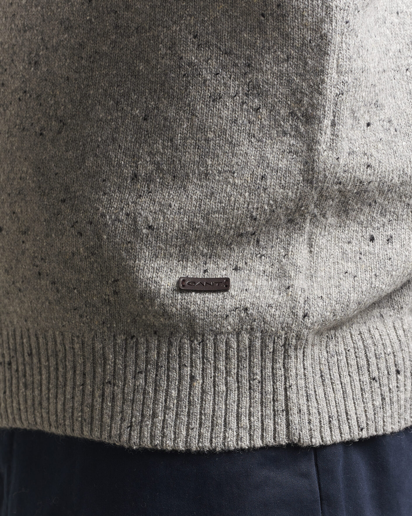 Herre | Trøjer | Gant | Neps Wool Polo Grey Melange