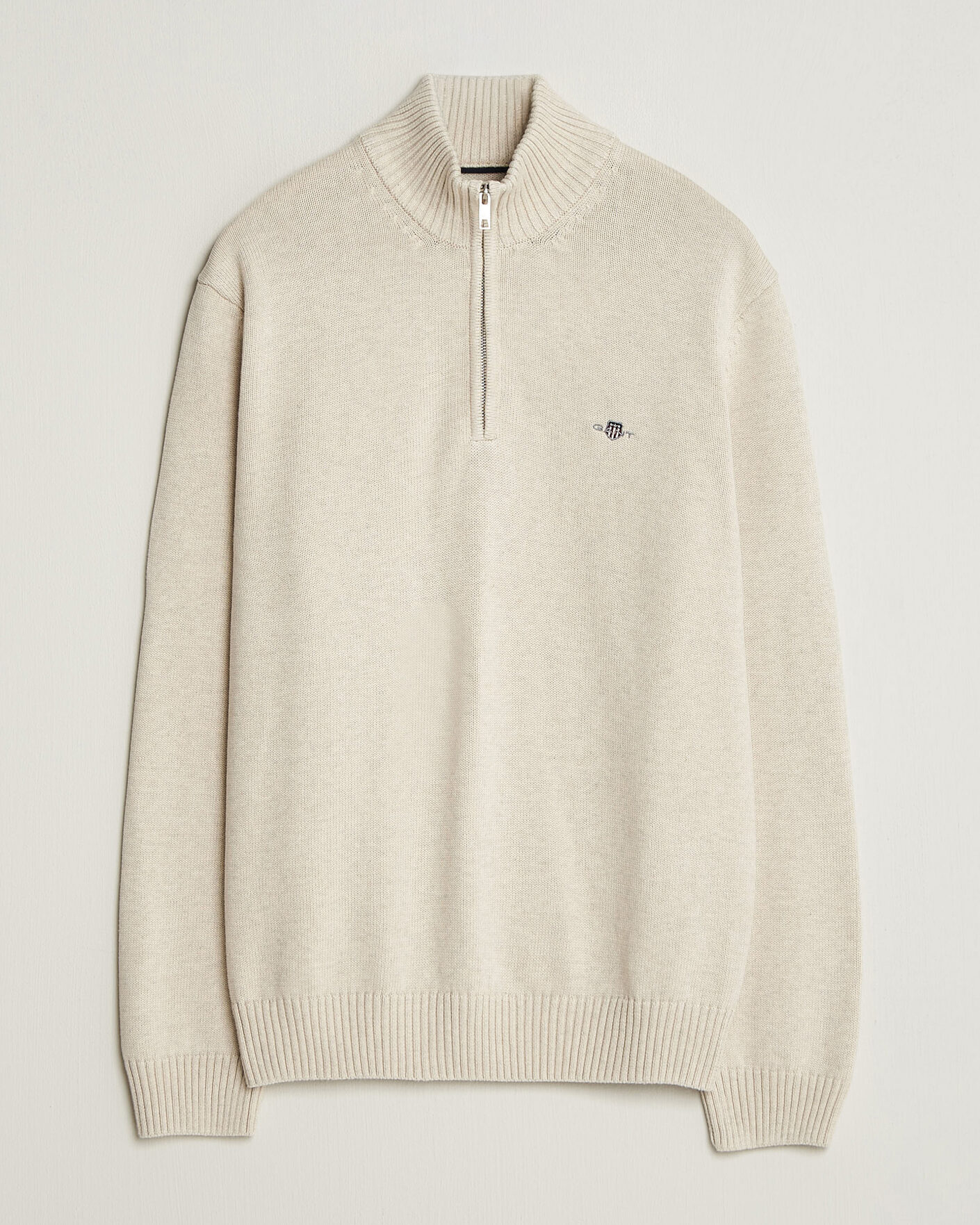 Herre | Trøjer | Gant | Casual Cotton Half Zip Seed Melange