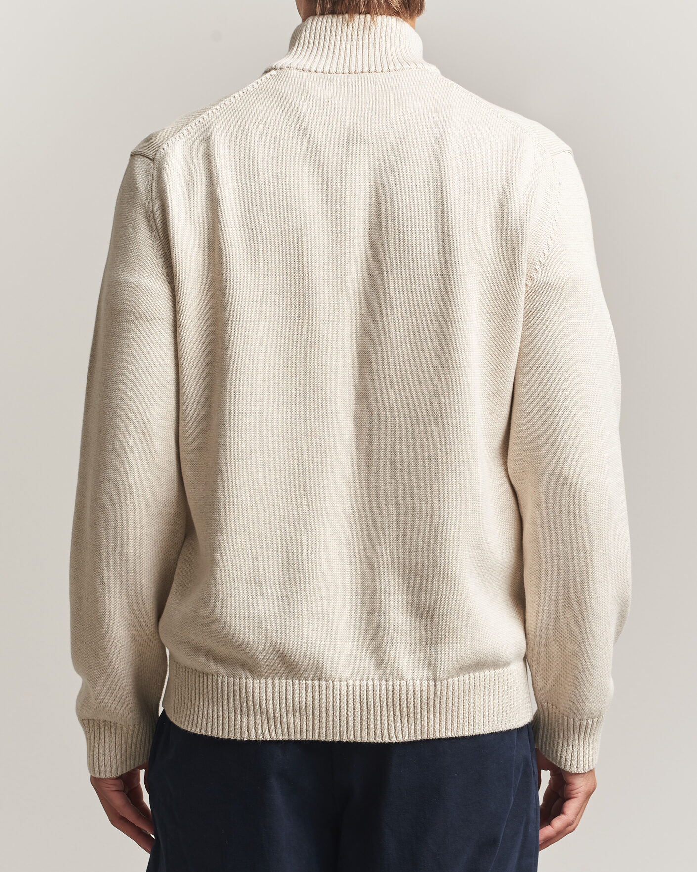 Herre | Trøjer | Gant | Casual Cotton Half Zip Seed Melange