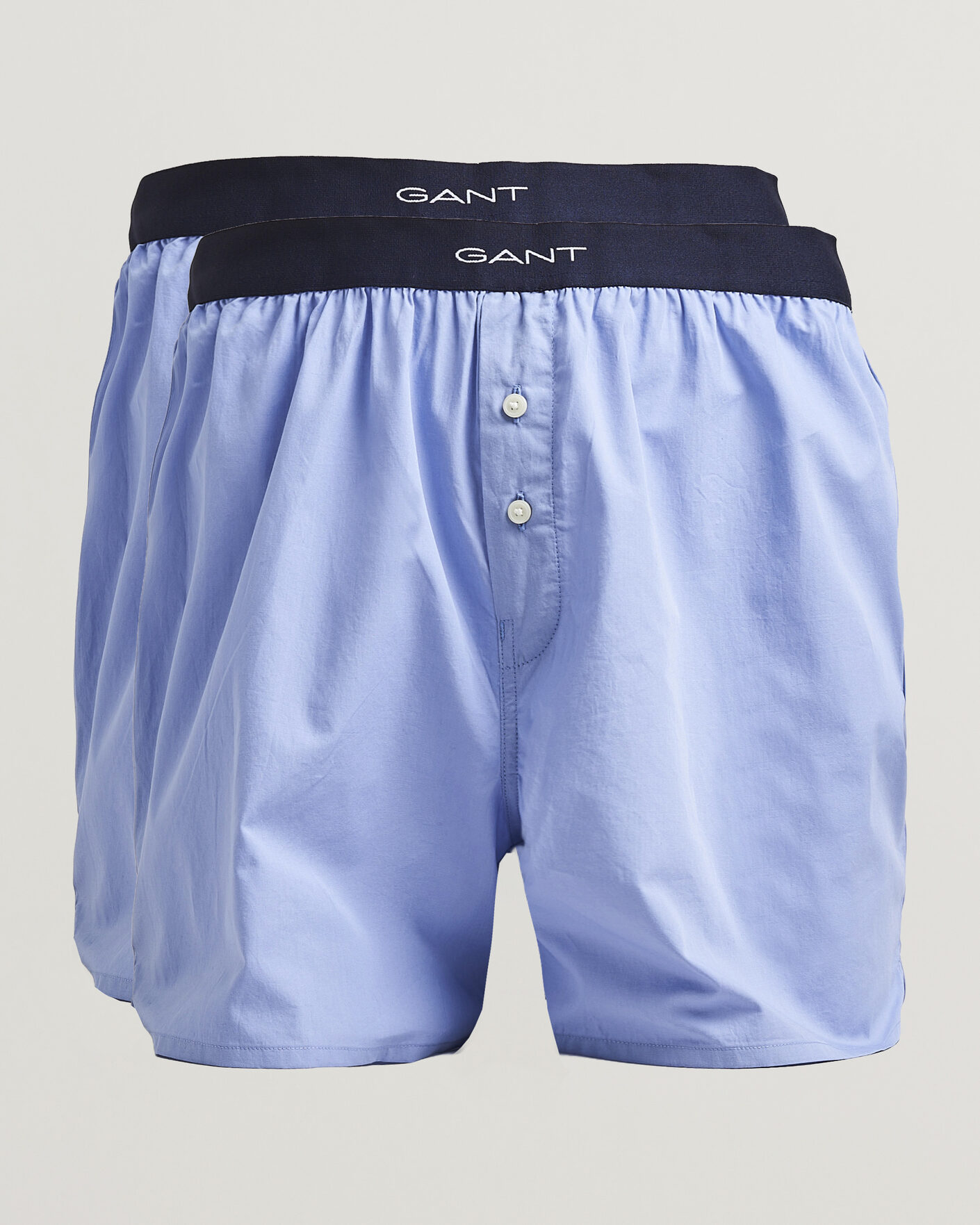 Herre | Undertøj | Gant | 2-Pack Woven Boxer Shorts Light Blue