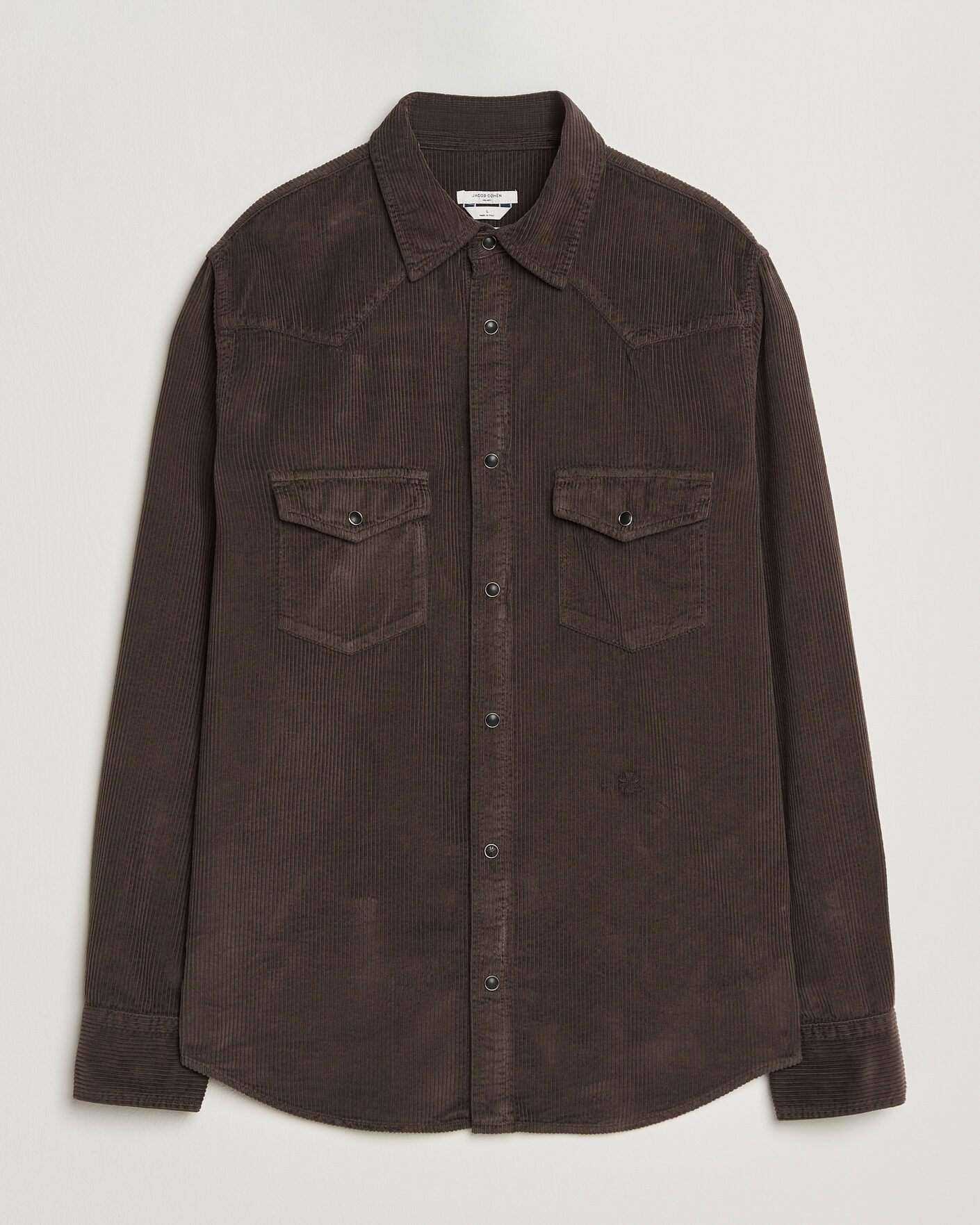Herre | Skjorter | Jacob Cohën | Cord Pocket Overshirt Brown
