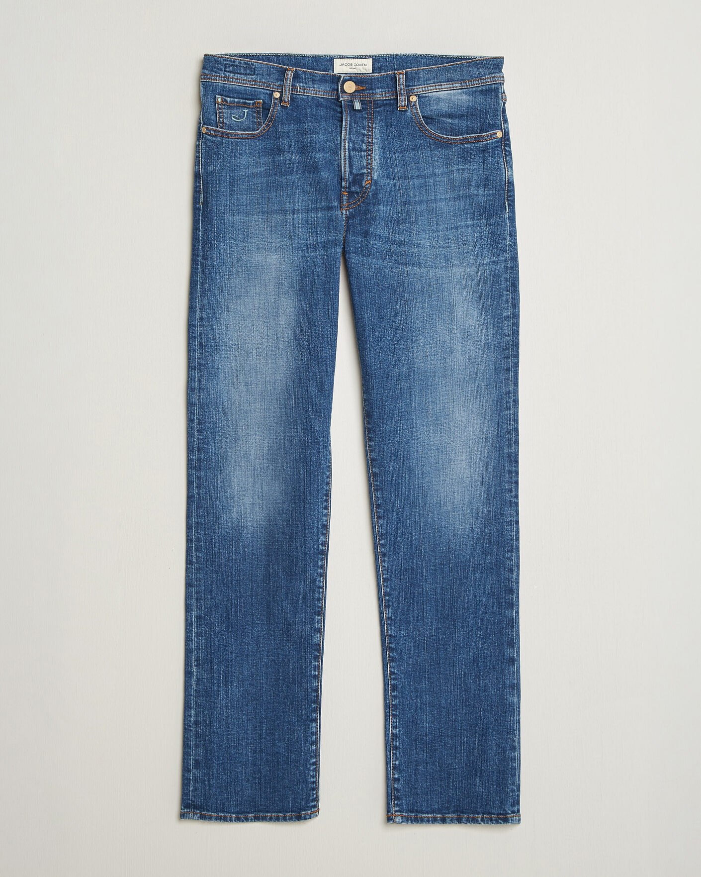 Herre | Jeans | Jacob Cohën | Edos Regular Straight Fit Jeans Mid Blue