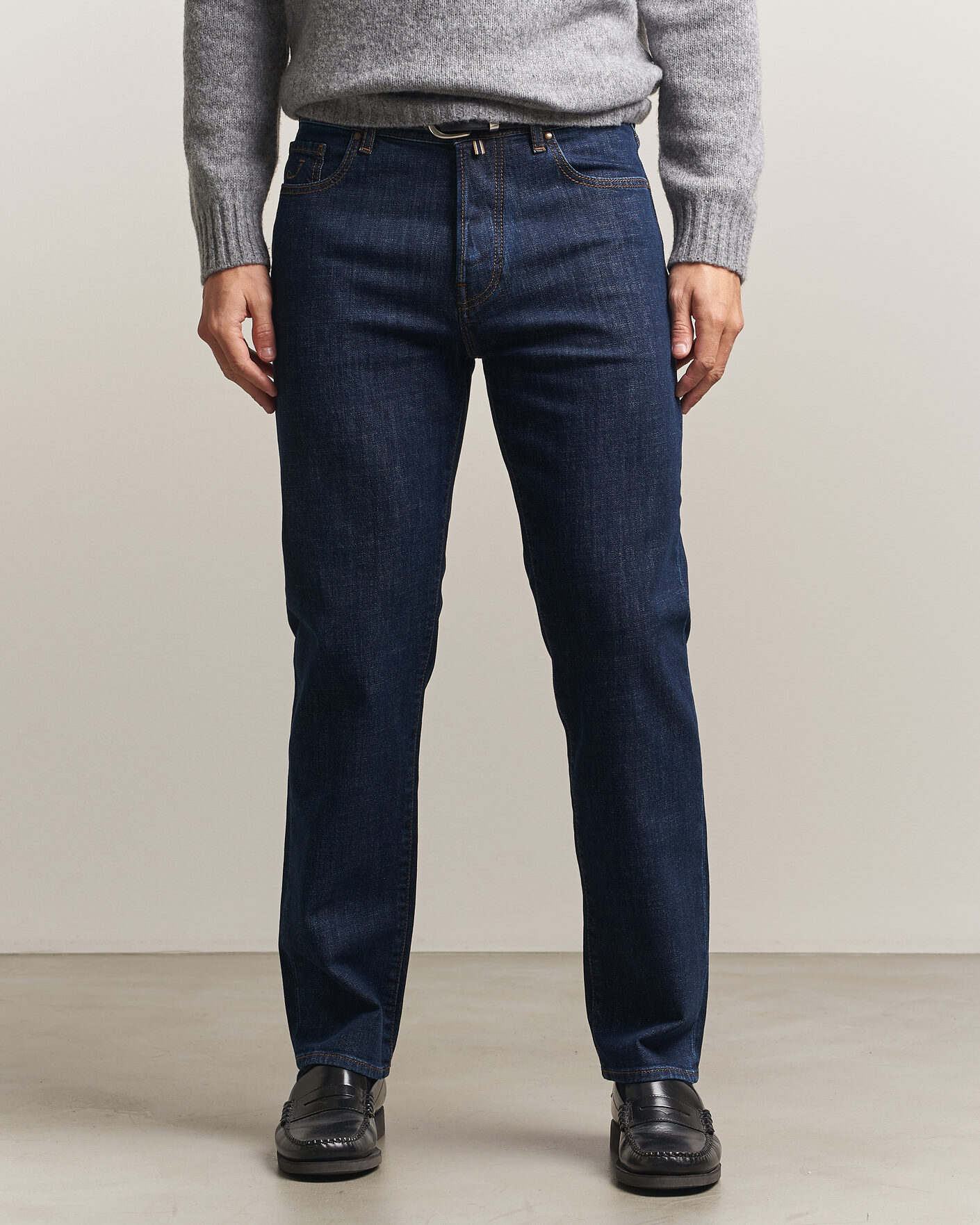 Herre | Jeans | Jacob Cohën | Edos Regular Straight Fit Jeans Dark Blue